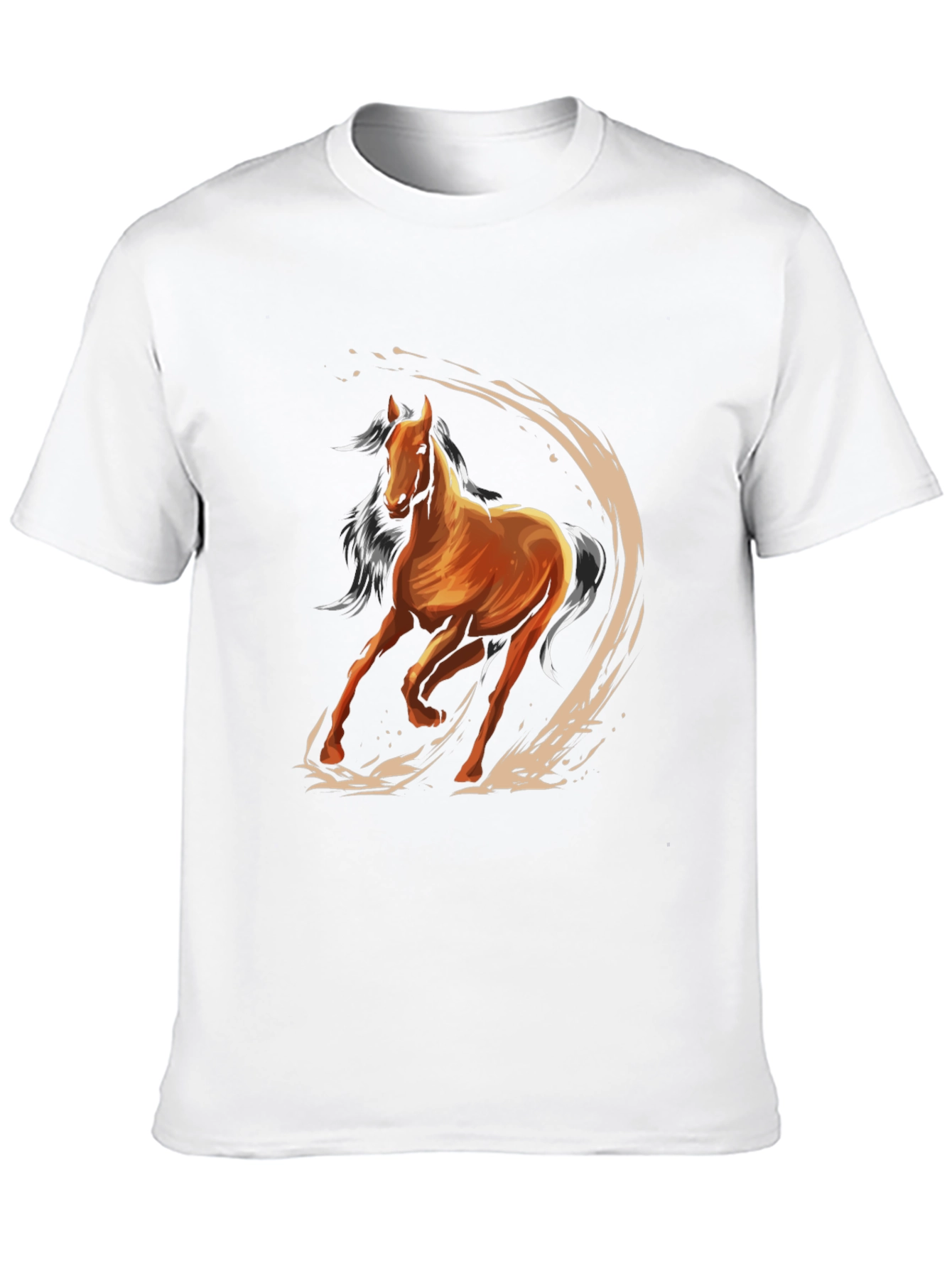 Horse Graphic Tee - Mens Black T-Shirt