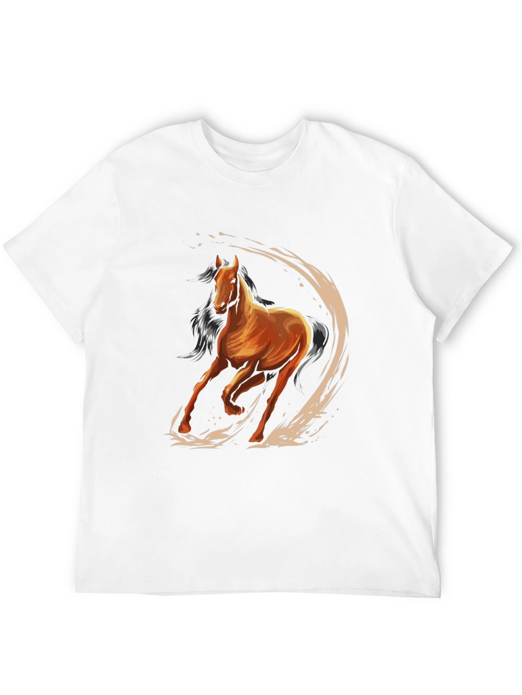 Horse Graphic Tee - Mens Black T-Shirt