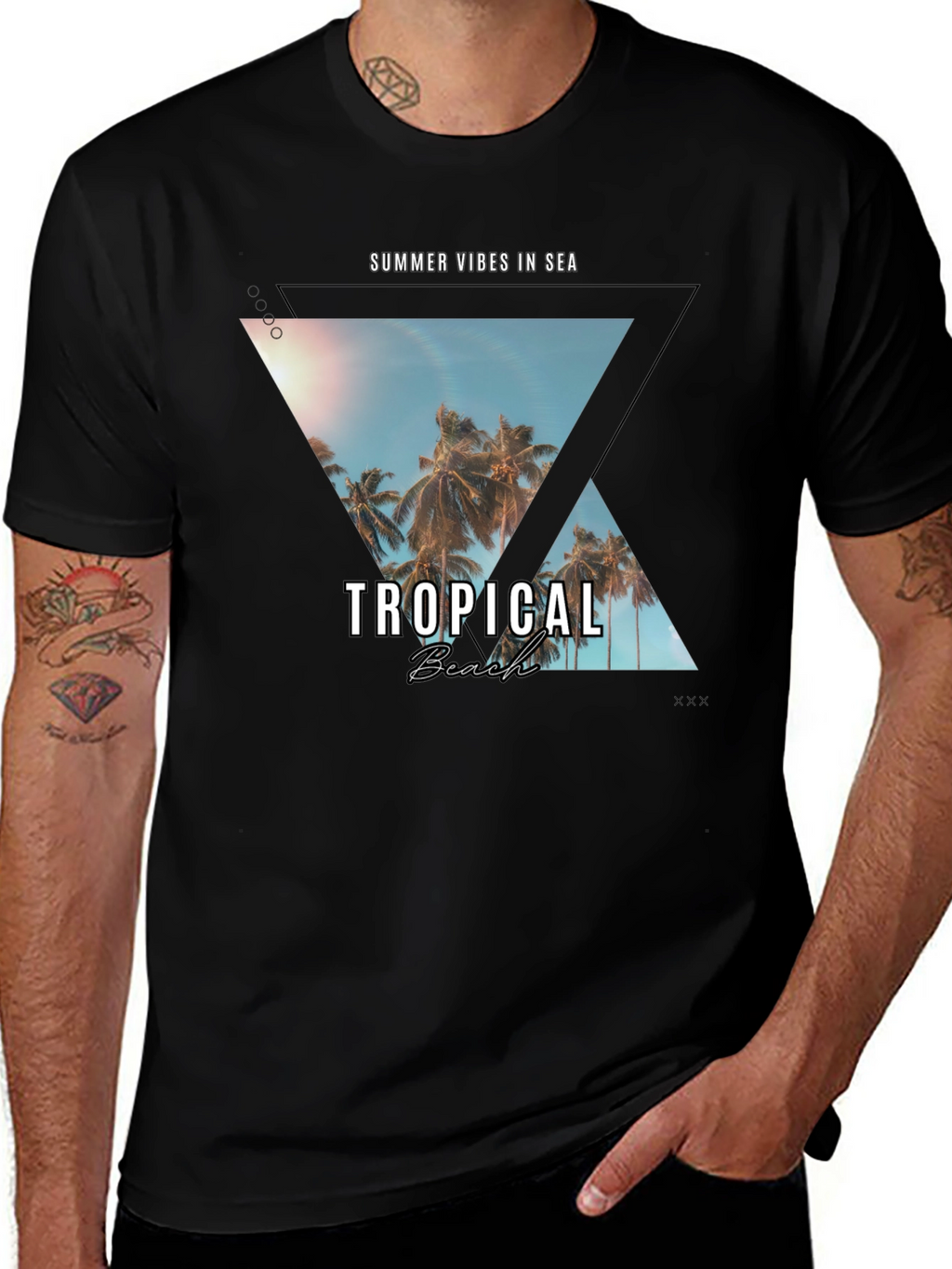 Tropical Beach Vibes T-Shirt - Summer Essential