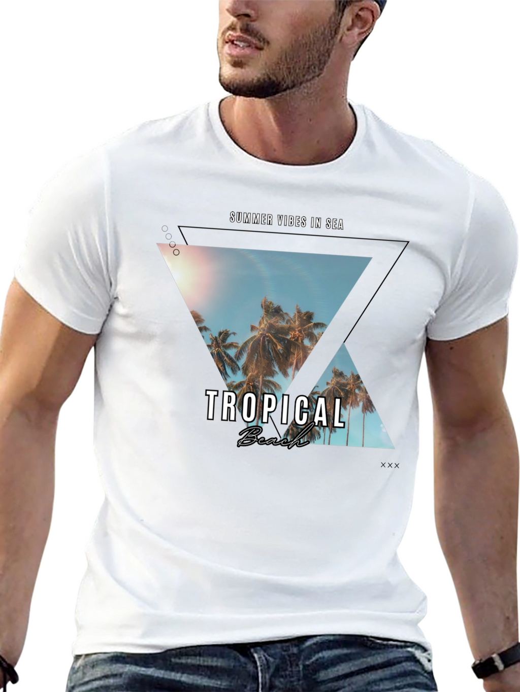 Tropical Beach Vibes T-Shirt - Summer Essential