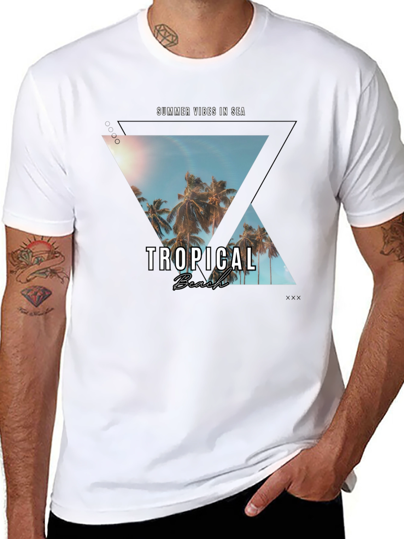 Tropical Beach Vibes T-Shirt - Summer Essential