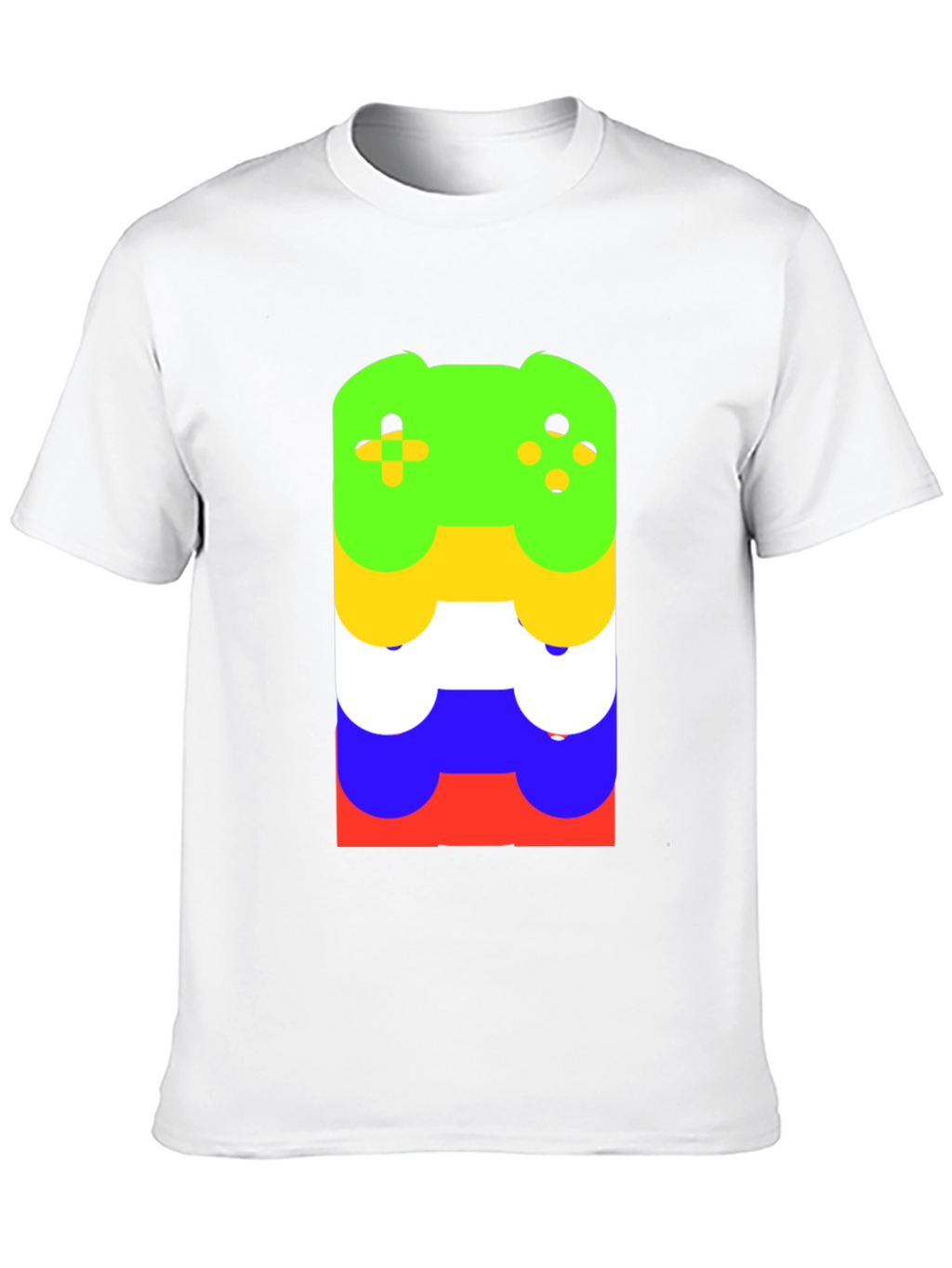 Stacked Controller Graphic Tee - Gamer Style