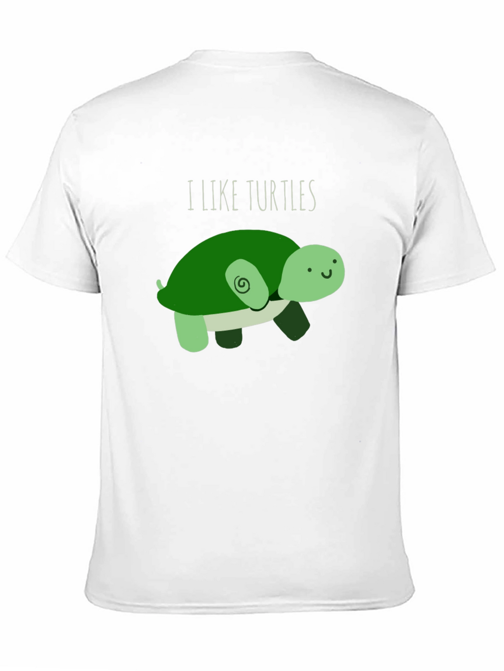 I Like Turtles T-Shirt - Cute Cartoon Design