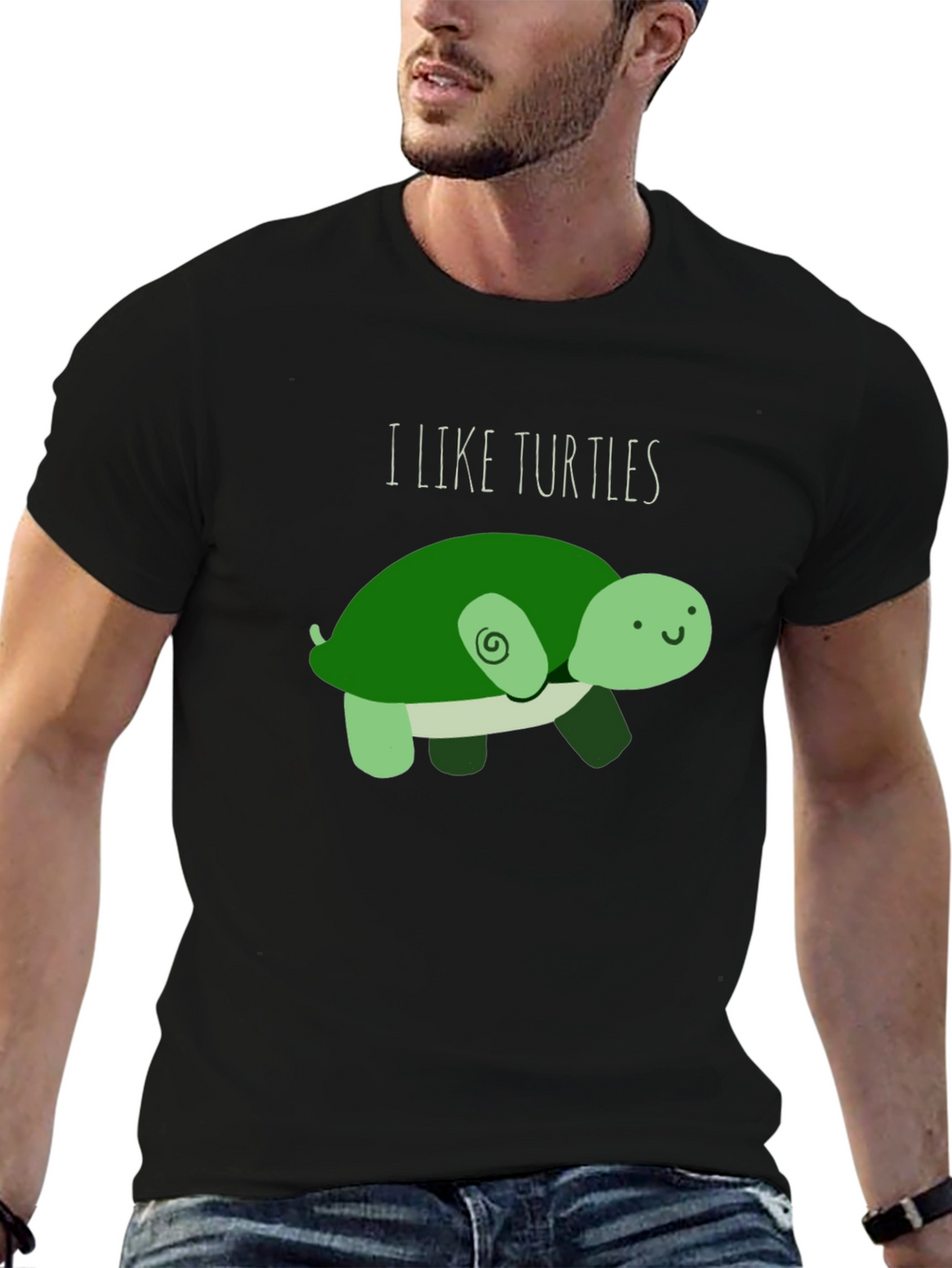I Like Turtles T-Shirt - Cute Cartoon Design