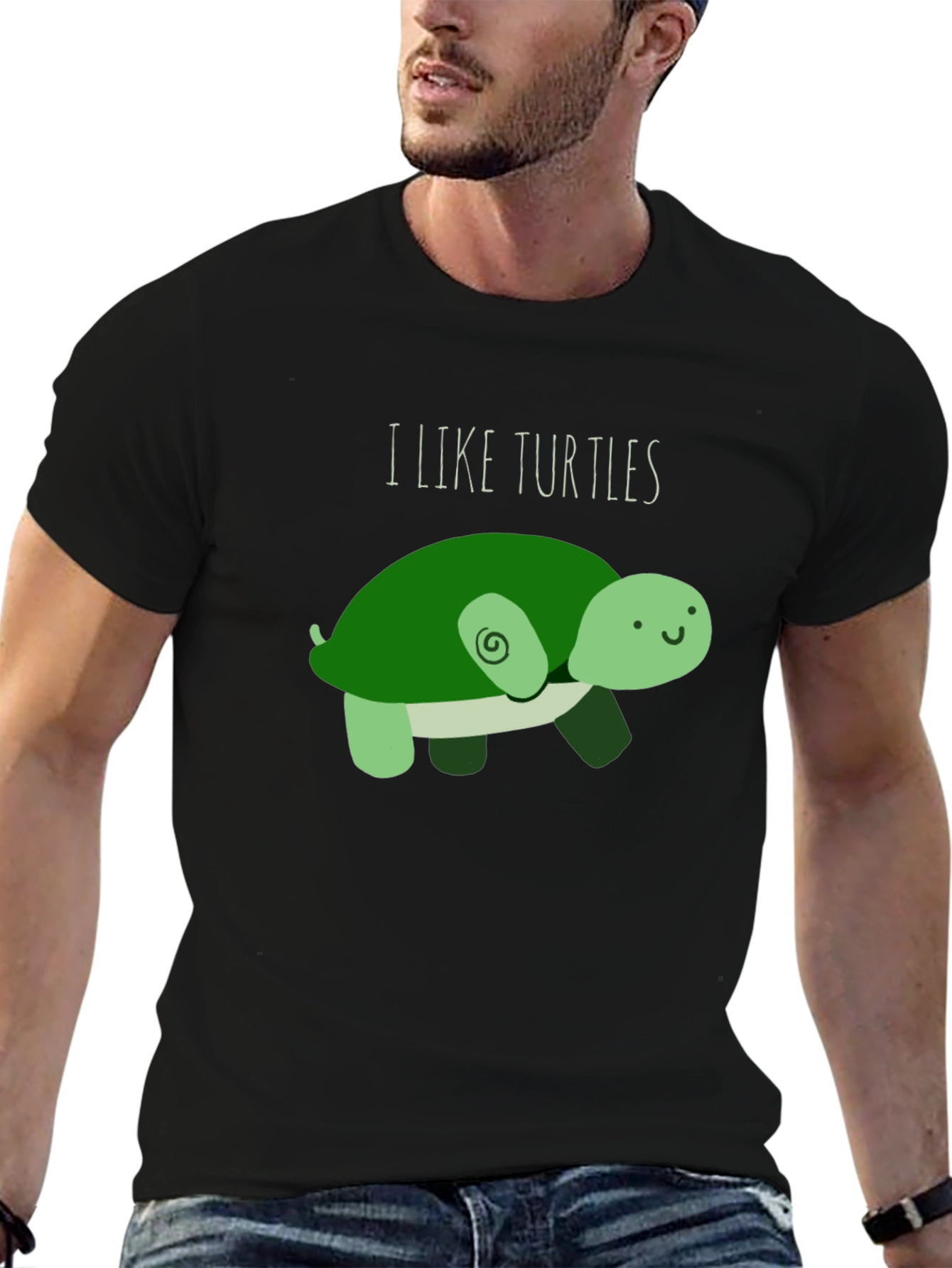 I Like Turtles T-Shirt - Cute Cartoon Design
