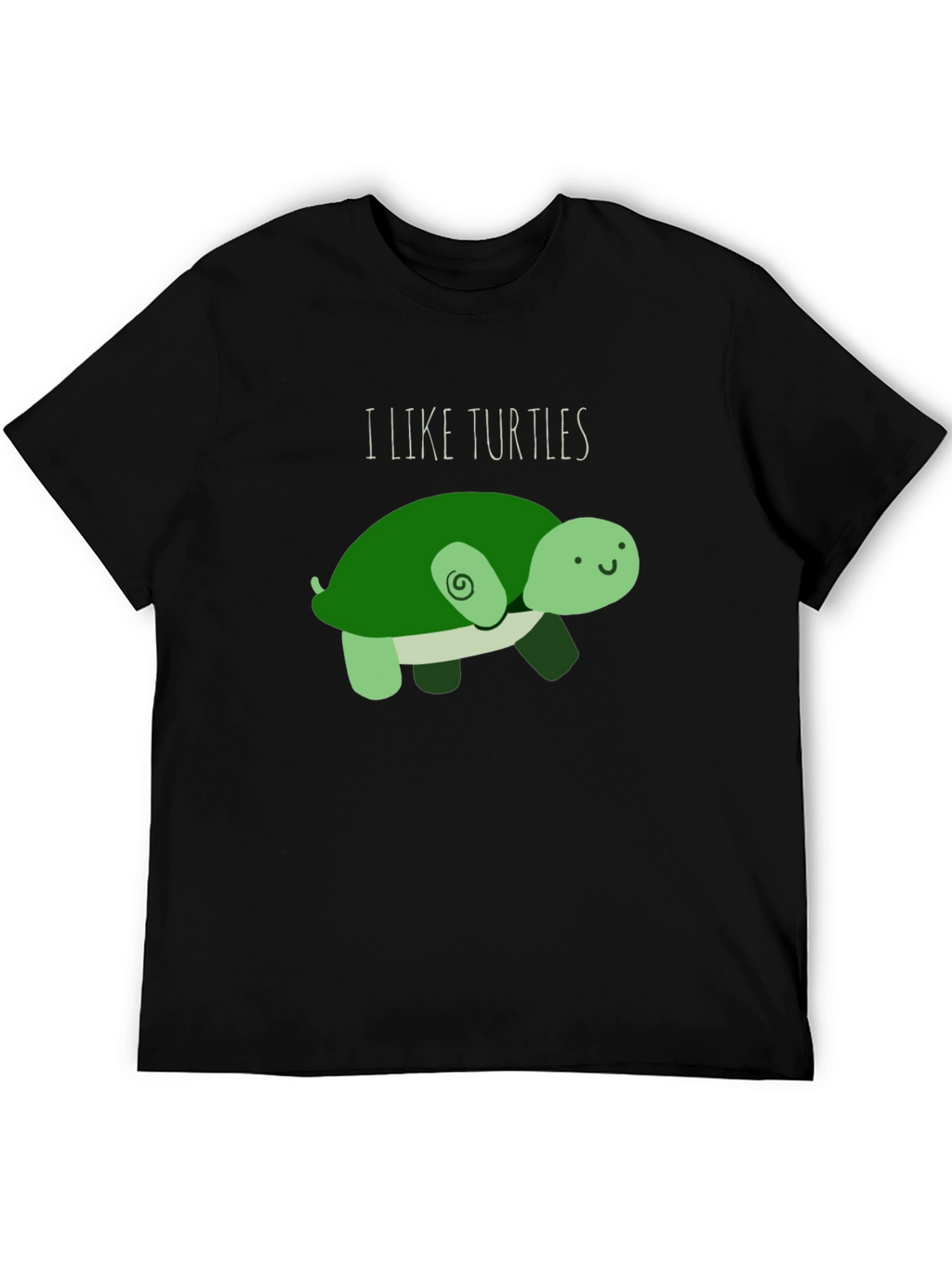 I Like Turtles T-Shirt - Cute Cartoon Design