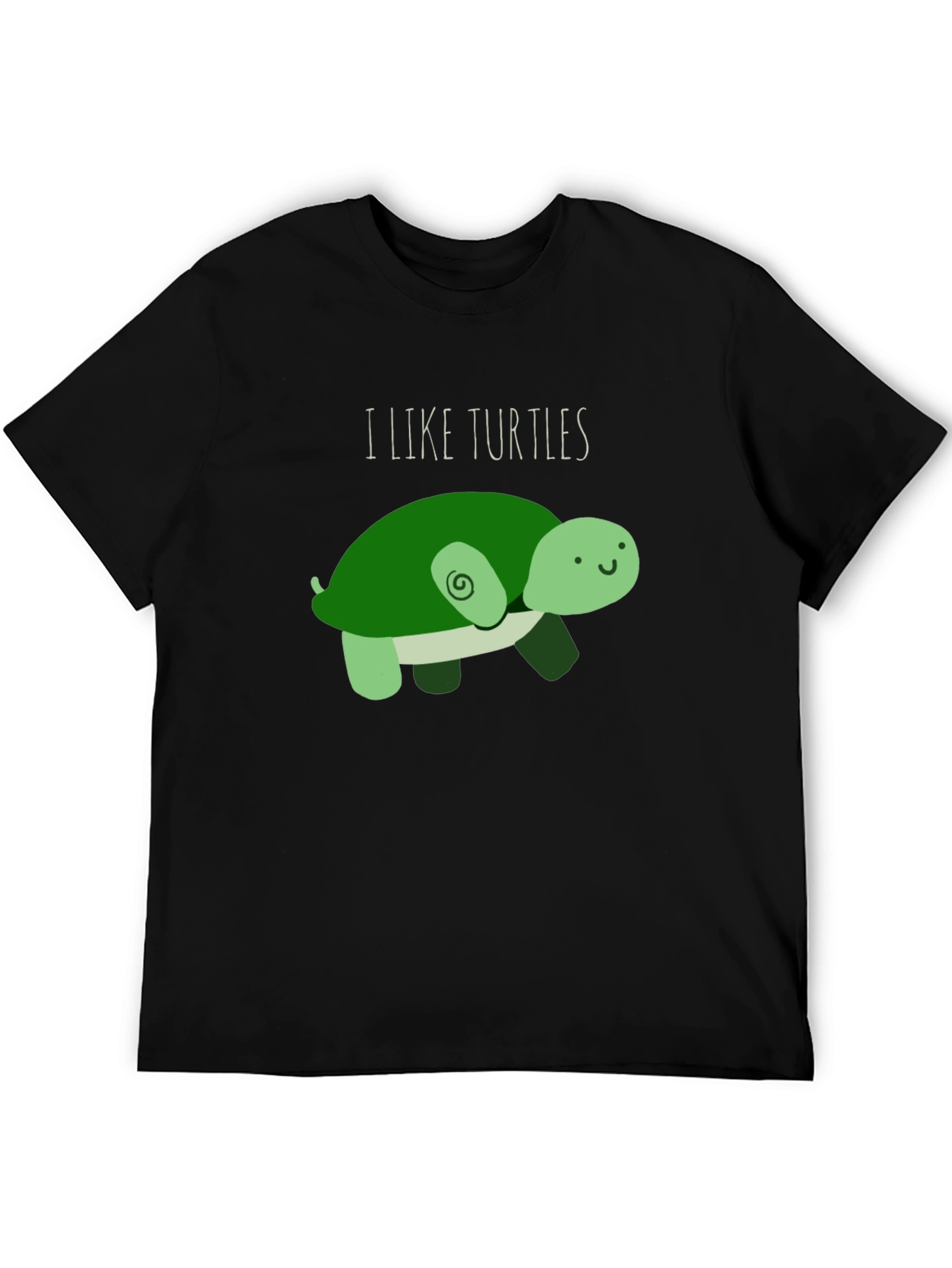 I Like Turtles T-Shirt - Cute Cartoon Design