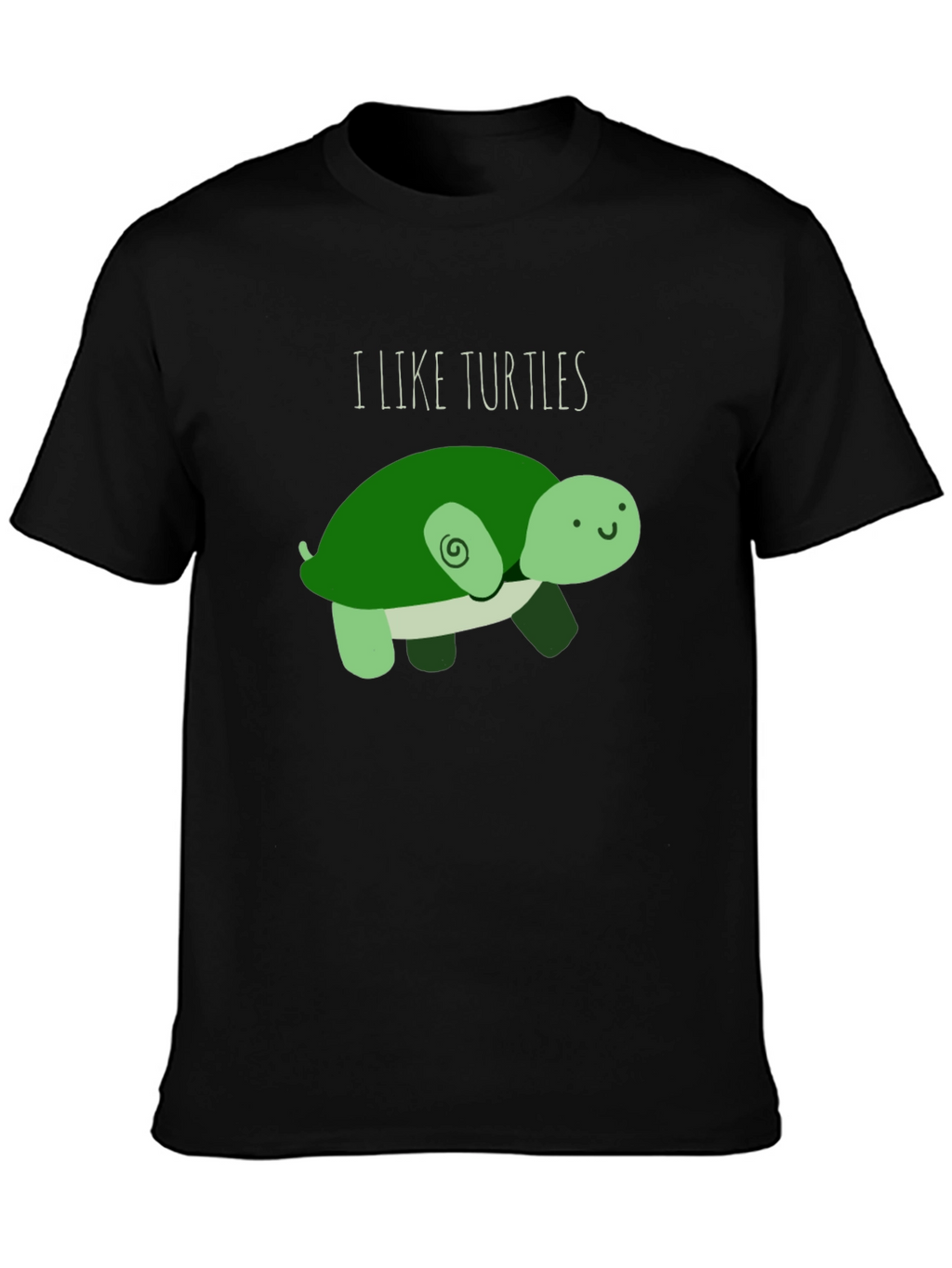 I Like Turtles T-Shirt - Cute Cartoon Design