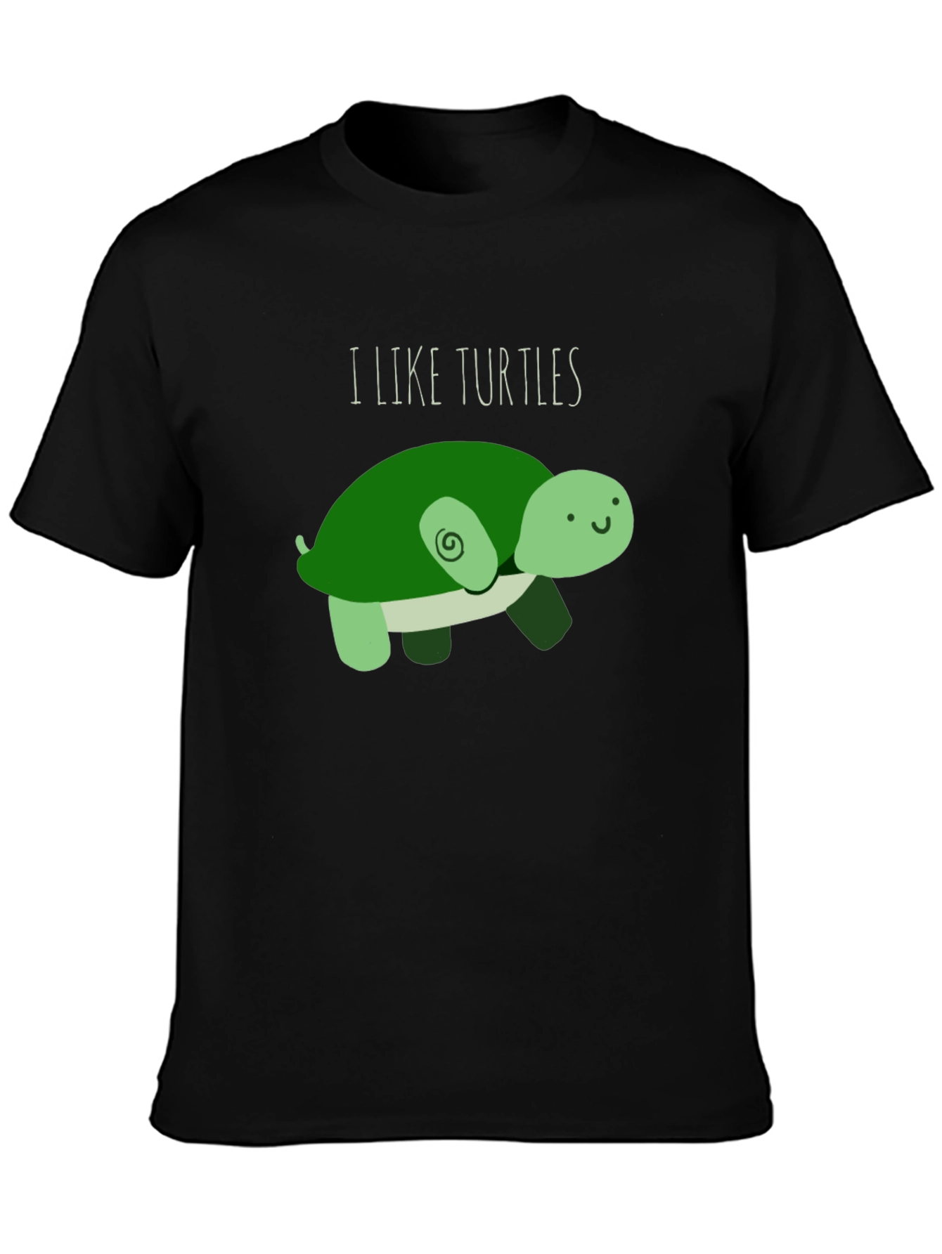I Like Turtles T-Shirt - Cute Cartoon Design