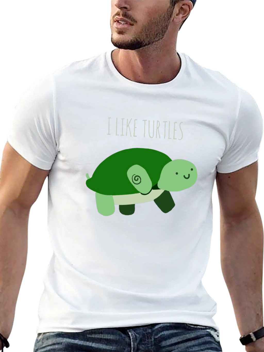 I Like Turtles T-Shirt - Cute Cartoon Design