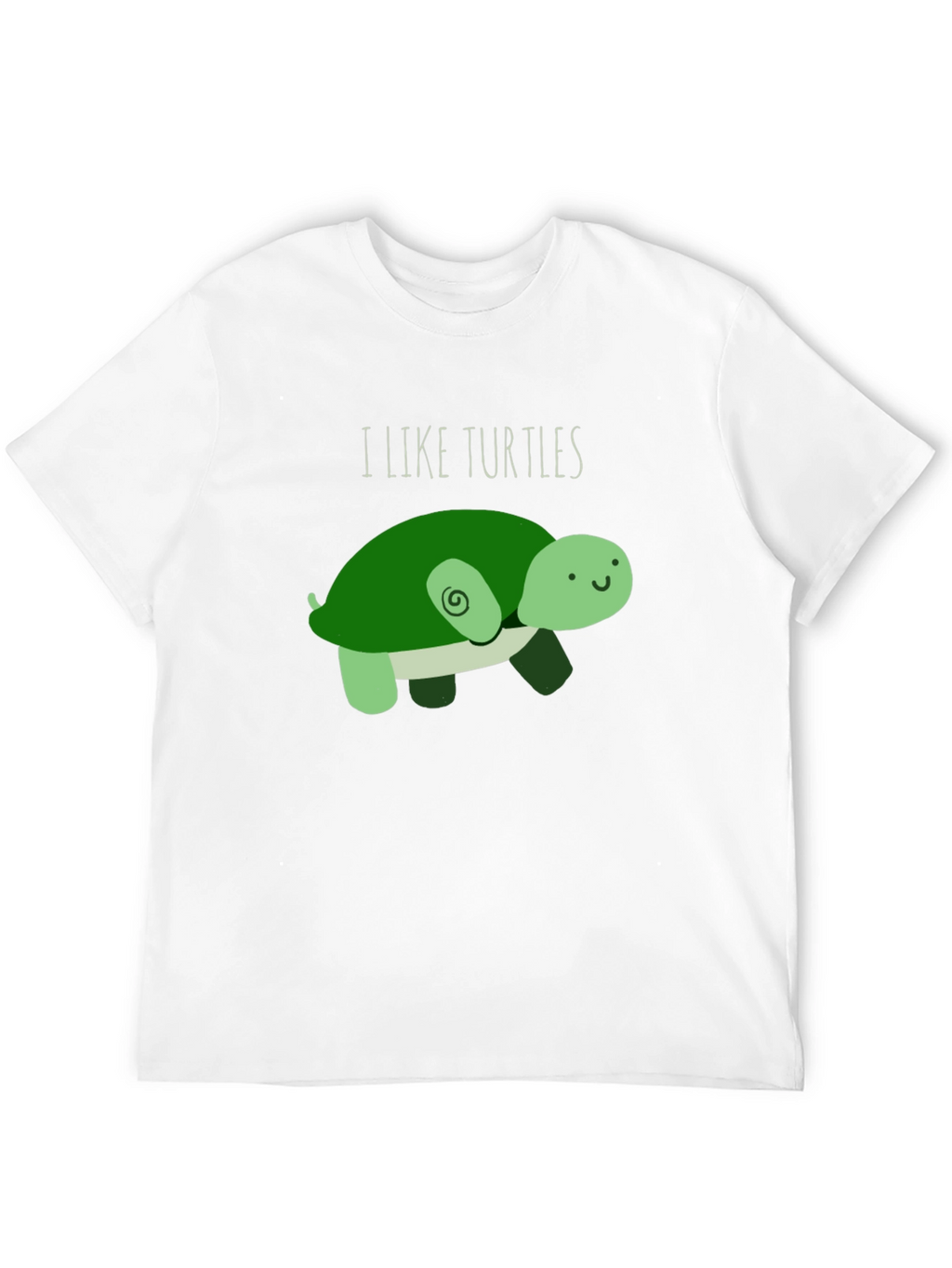I Like Turtles T-Shirt - Cute Cartoon Design