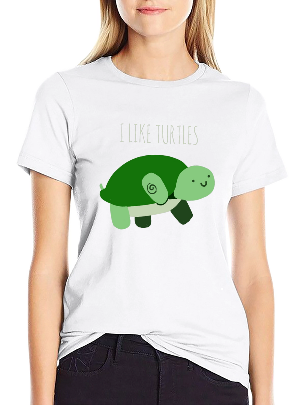 I Like Turtles T-Shirt - Cute Cartoon Design