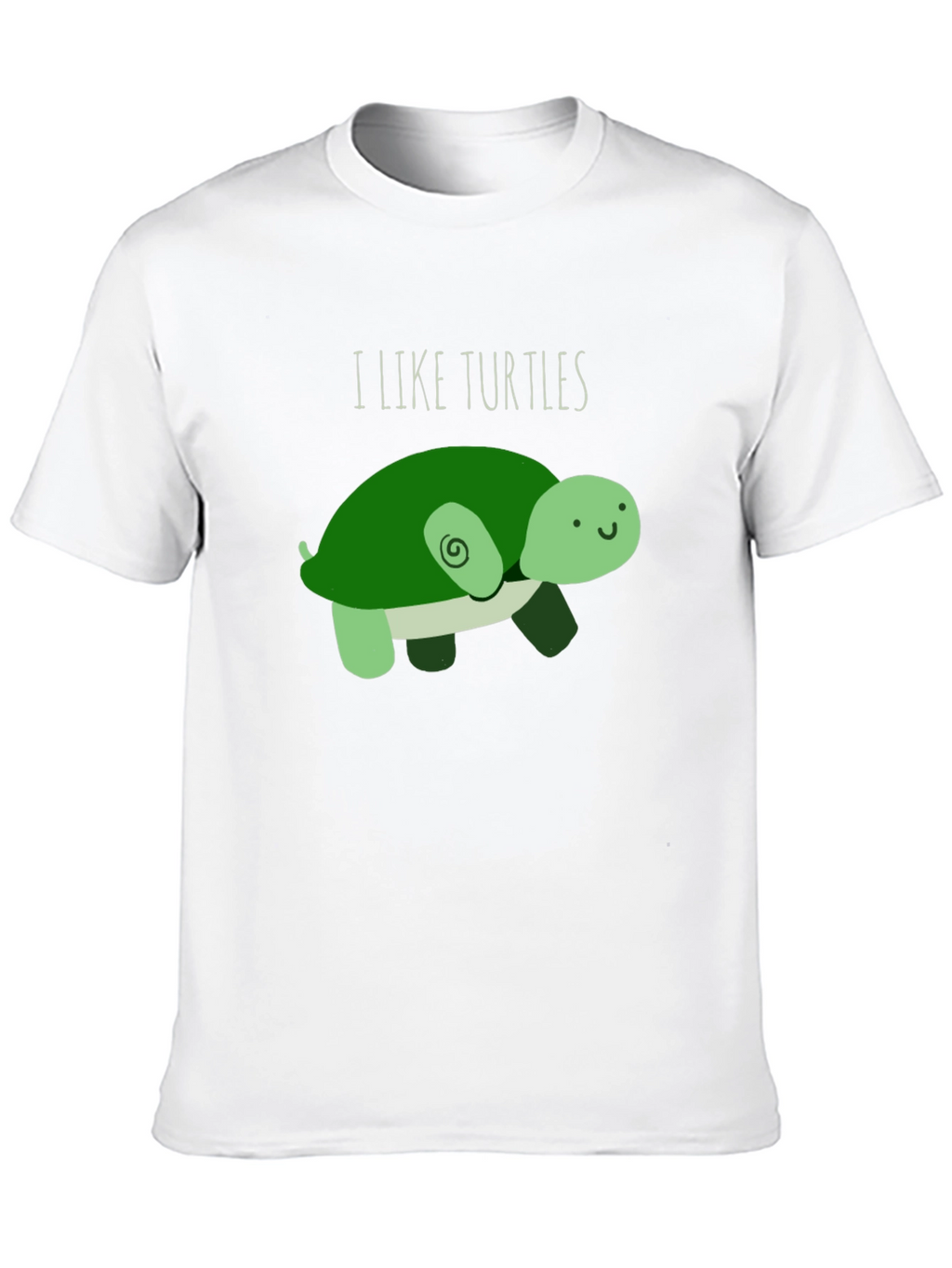I Like Turtles T-Shirt - Cute Cartoon Design