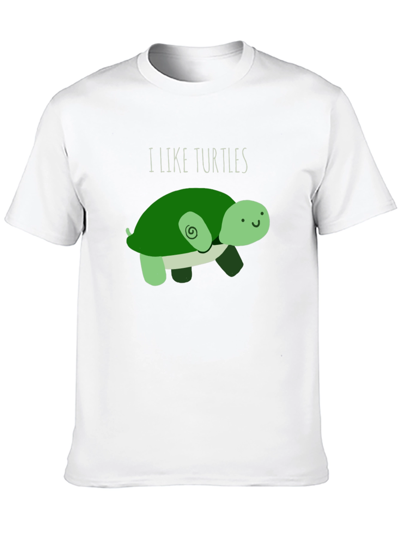 I Like Turtles T-Shirt - Cute Cartoon Design