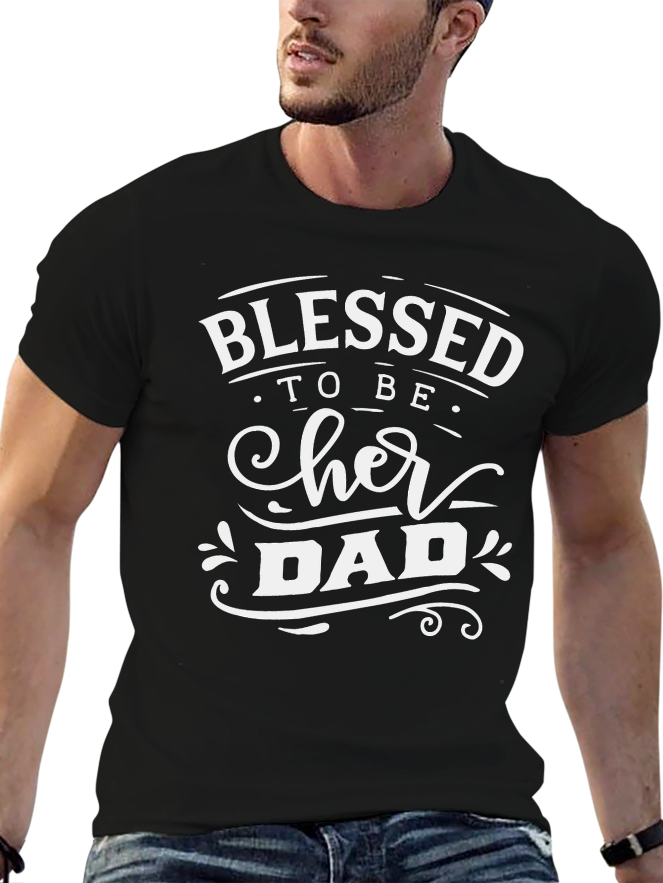 Blessed to Be Her Dad Graphic Tee