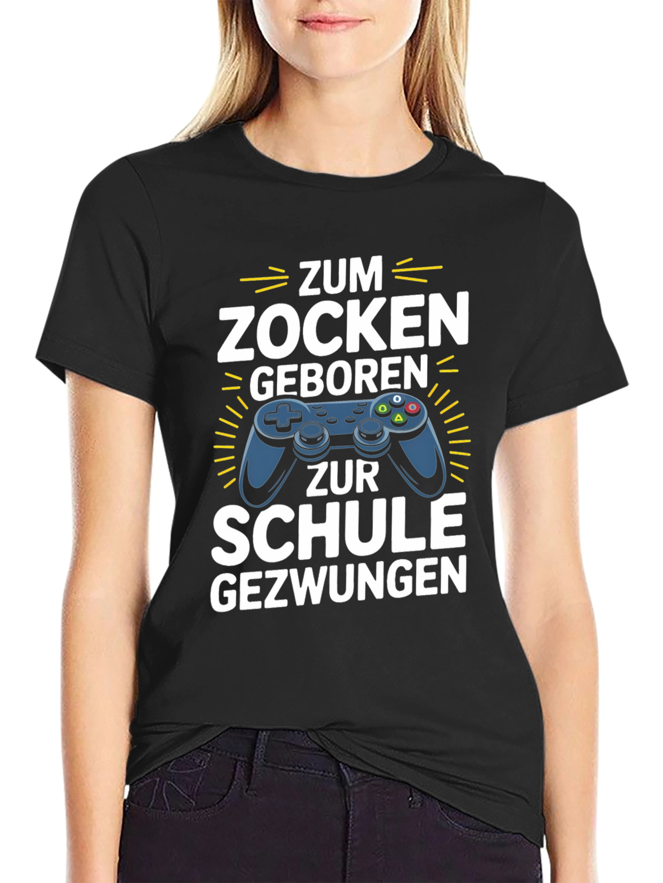 Gamer T-Shirt - Born to Game Forced to School