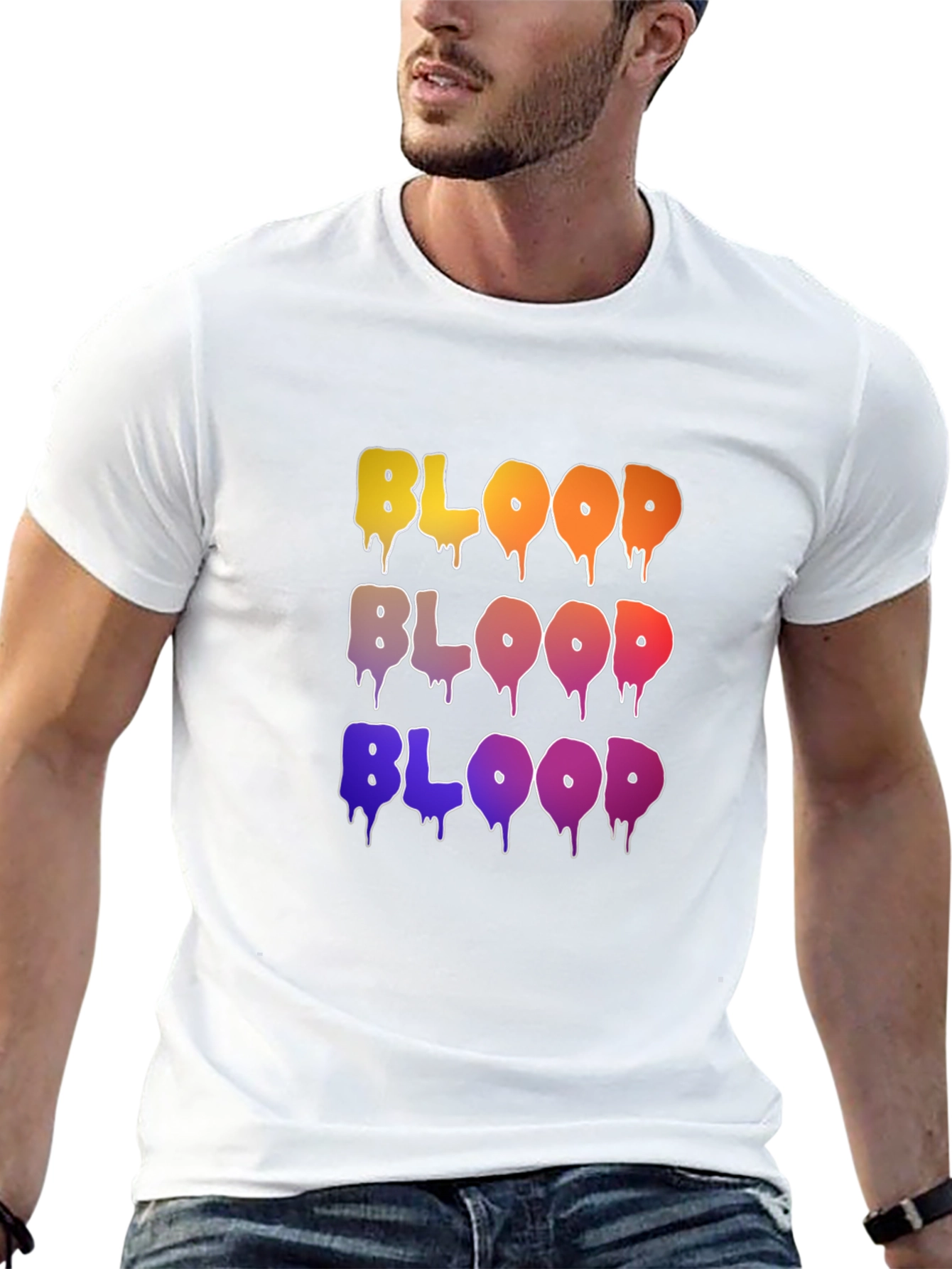 Blood Drip Graphic T-Shirt - Trendy Streetwear