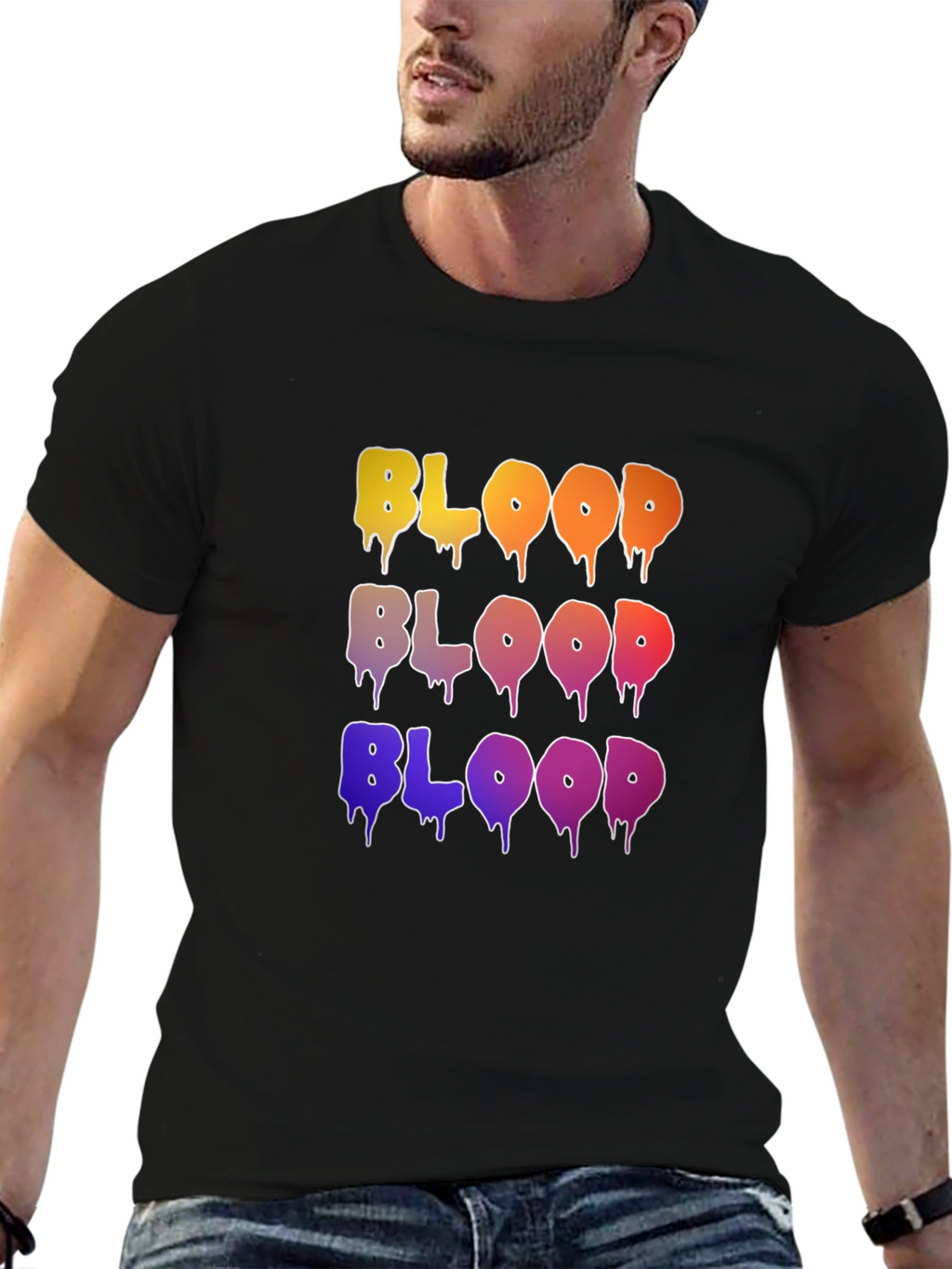 Blood Drip Graphic T-Shirt - Trendy Streetwear
