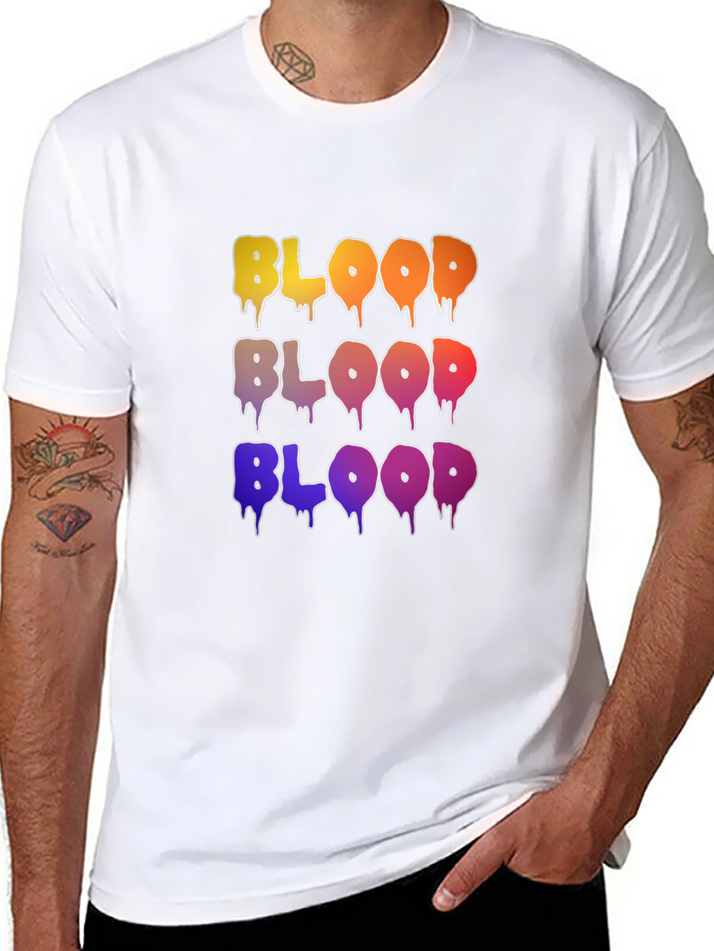 Blood Drip Graphic T-Shirt - Trendy Streetwear