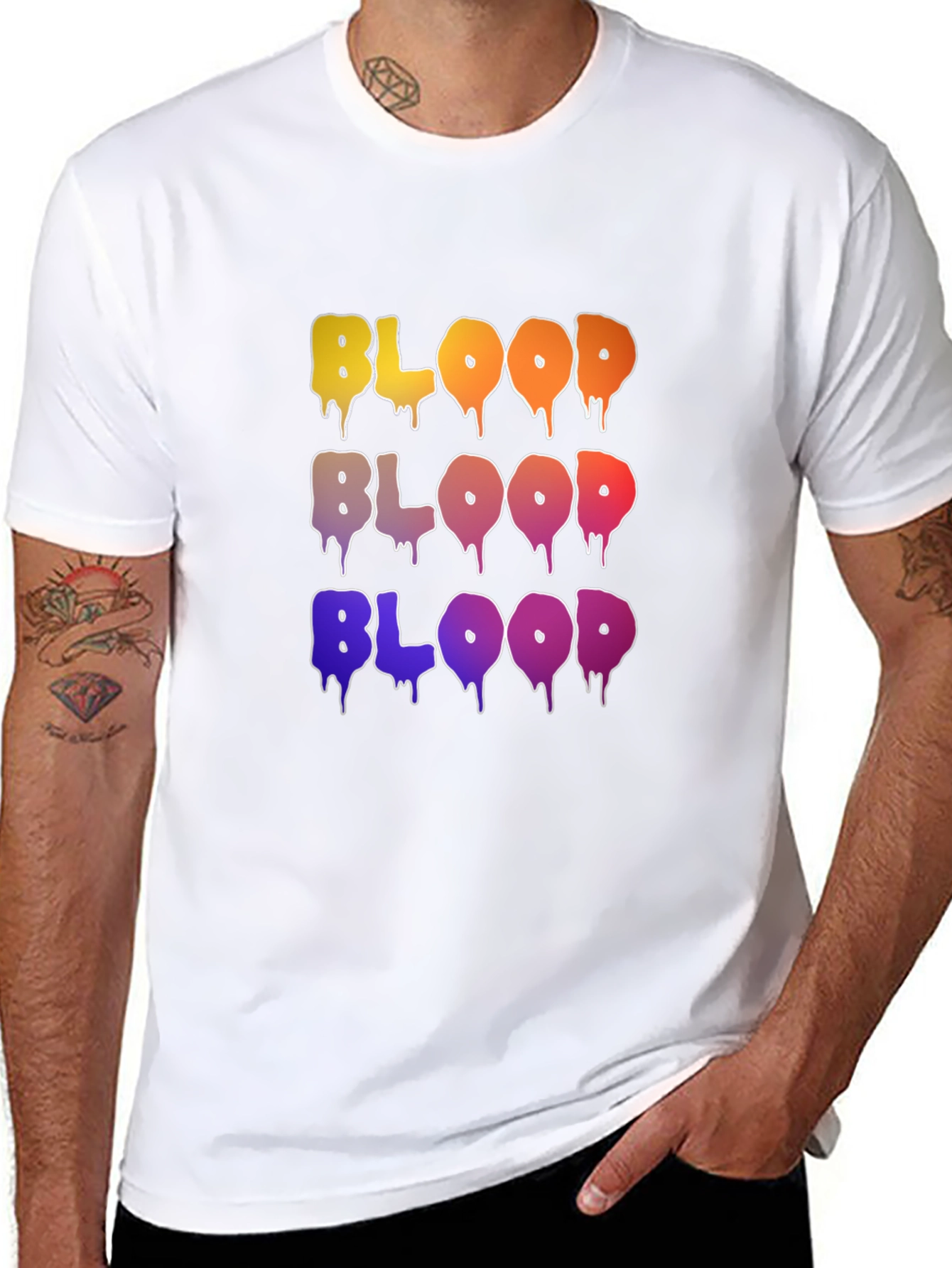 Blood Drip Graphic T-Shirt - Trendy Streetwear