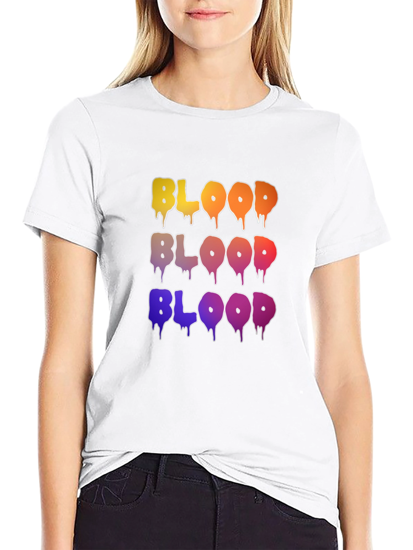 Blood Drip Graphic T-Shirt - Trendy Streetwear