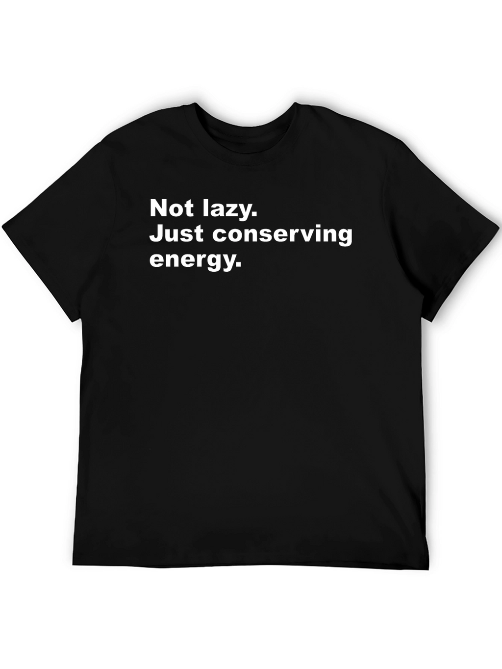 Conserving Energy Mens Black T-Shirt