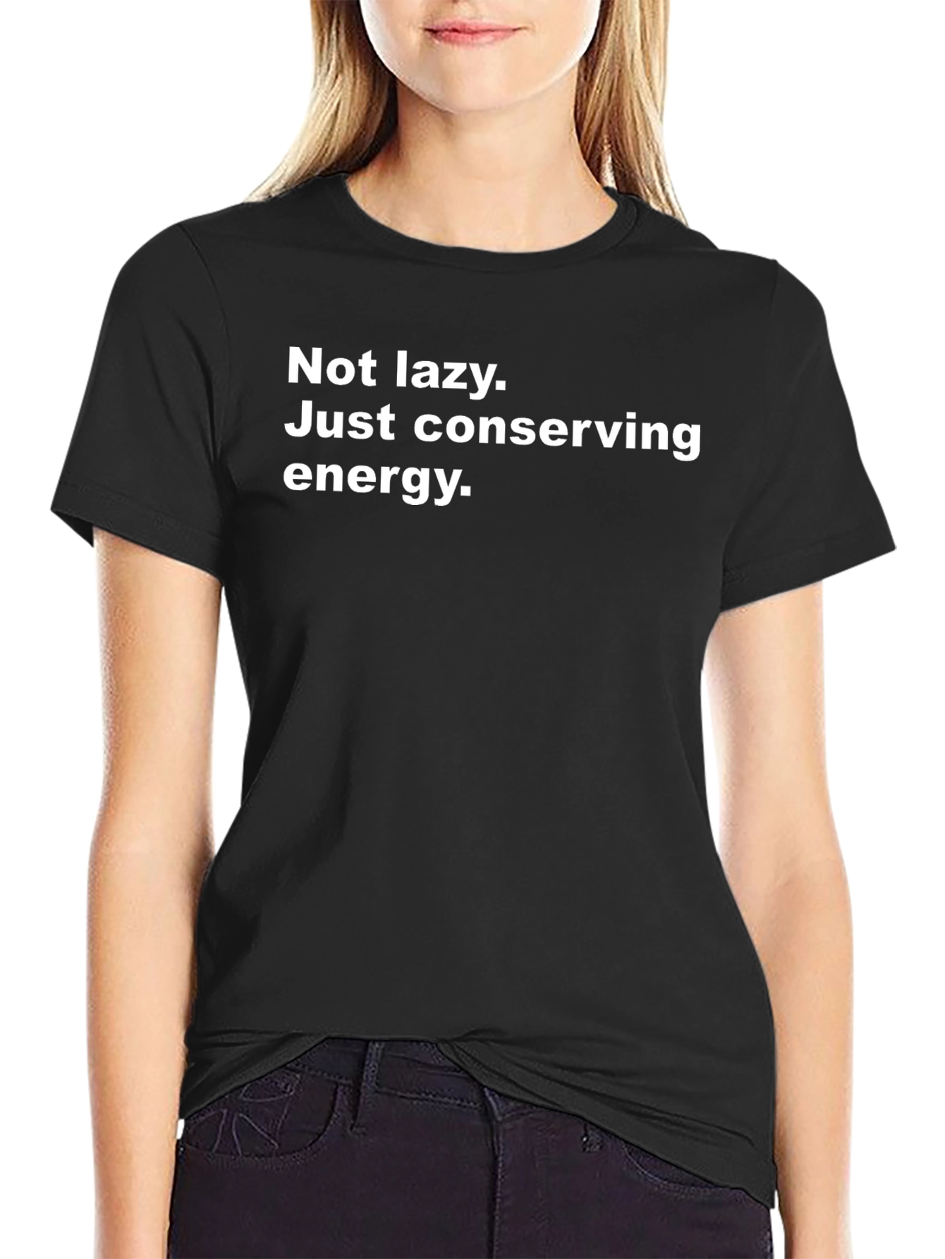 Conserving Energy Mens Black T-Shirt