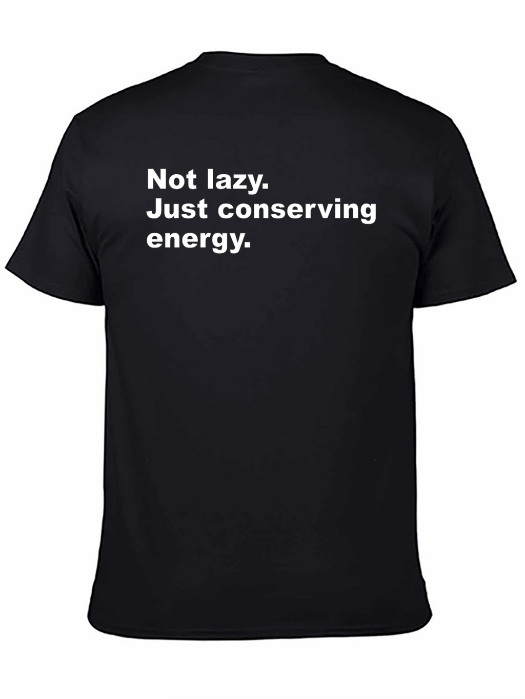 Conserving Energy Mens Black T-Shirt