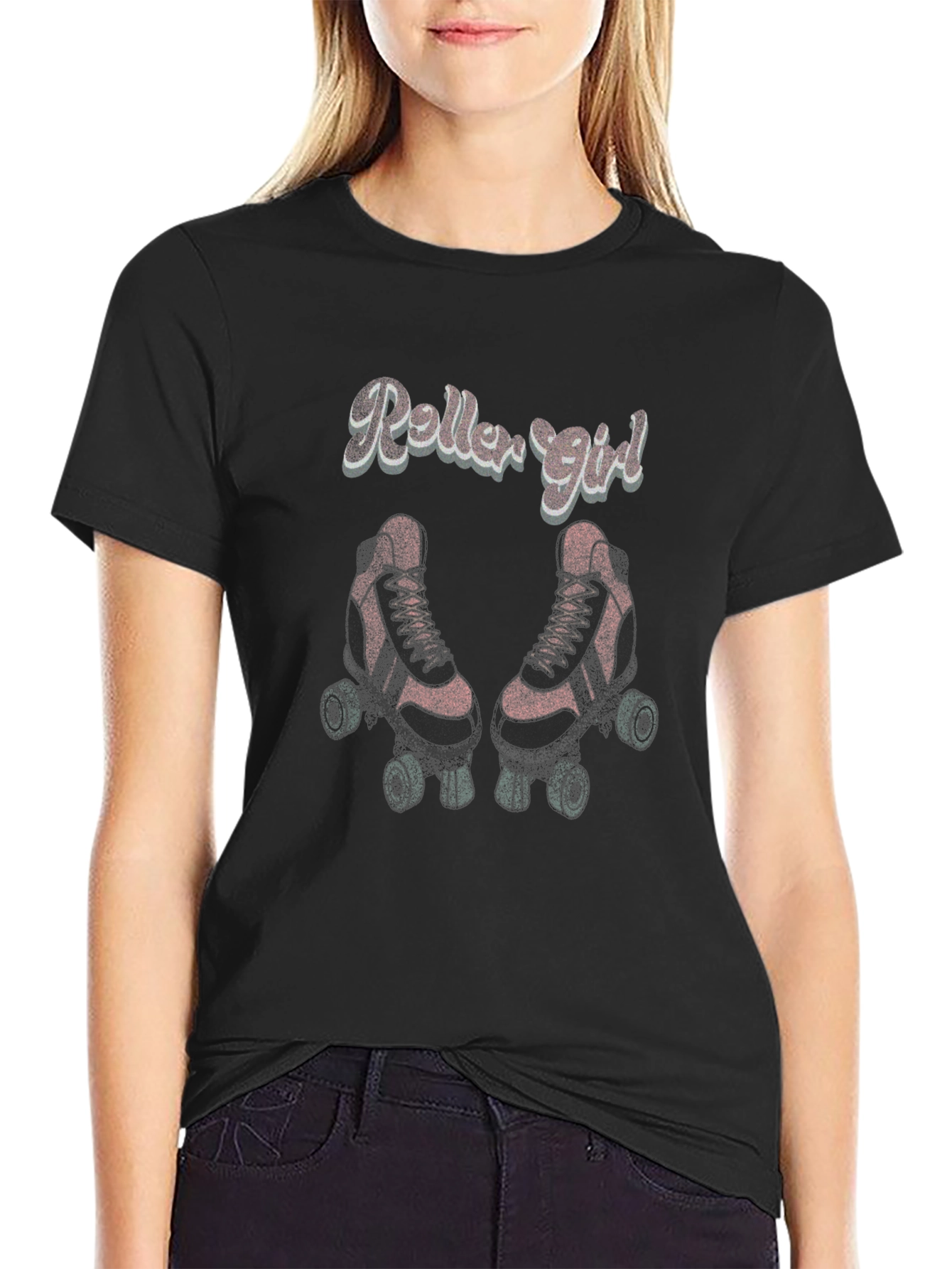 Retro Roller Girl T-Shirt