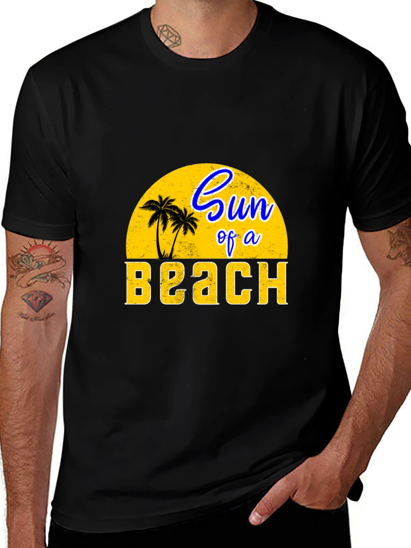 Sun of a Beach Graphic T-Shirt - Tropical Summer Tee
