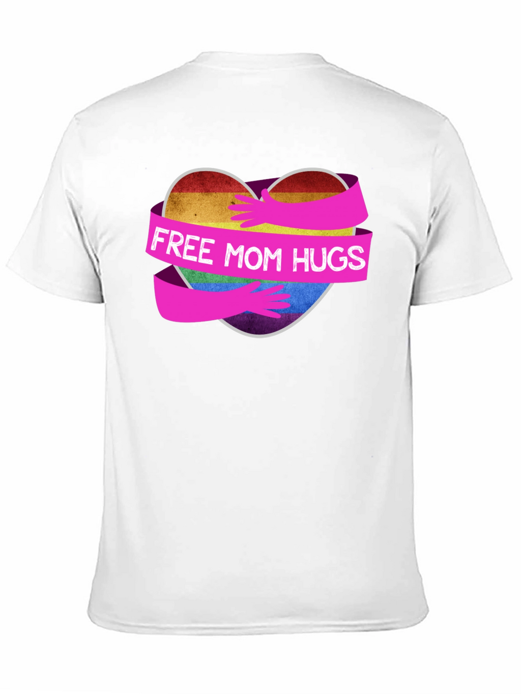 Free Mom Hugs Rainbow Heart T-Shirt