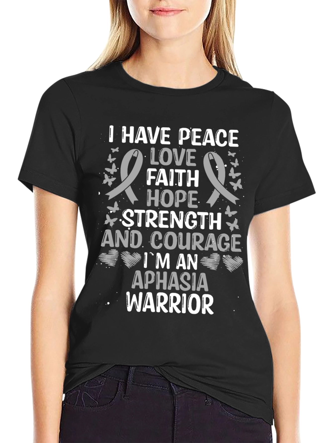 Aphasia Warrior Graphic T-Shirt