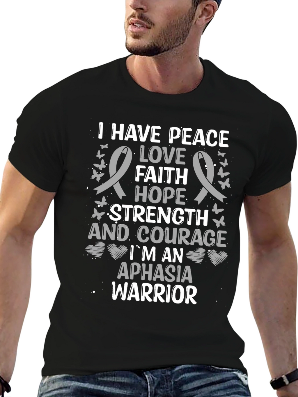 Aphasia Warrior Graphic T-Shirt