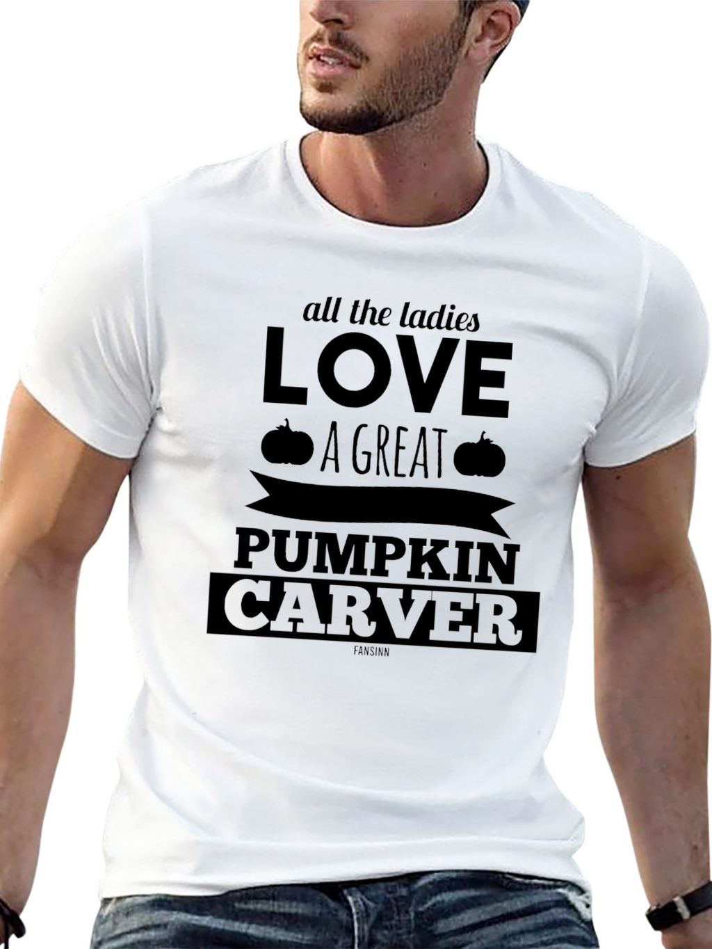 Pumpkin Carver Graphic T-Shirt - All the Ladies Love