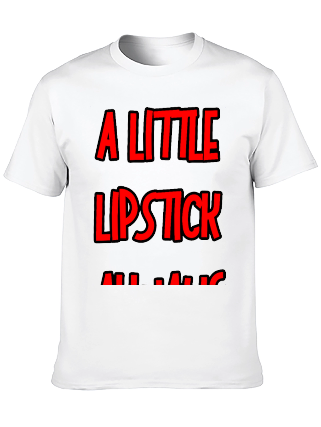 A Little Lipstick Mens Tee - Bold Graphic T-Shirt