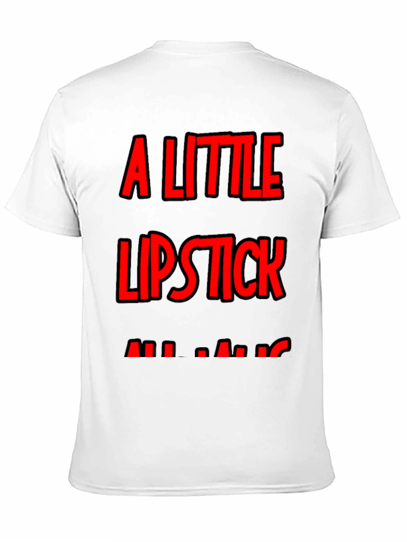 A Little Lipstick Mens Tee - Bold Graphic T-Shirt