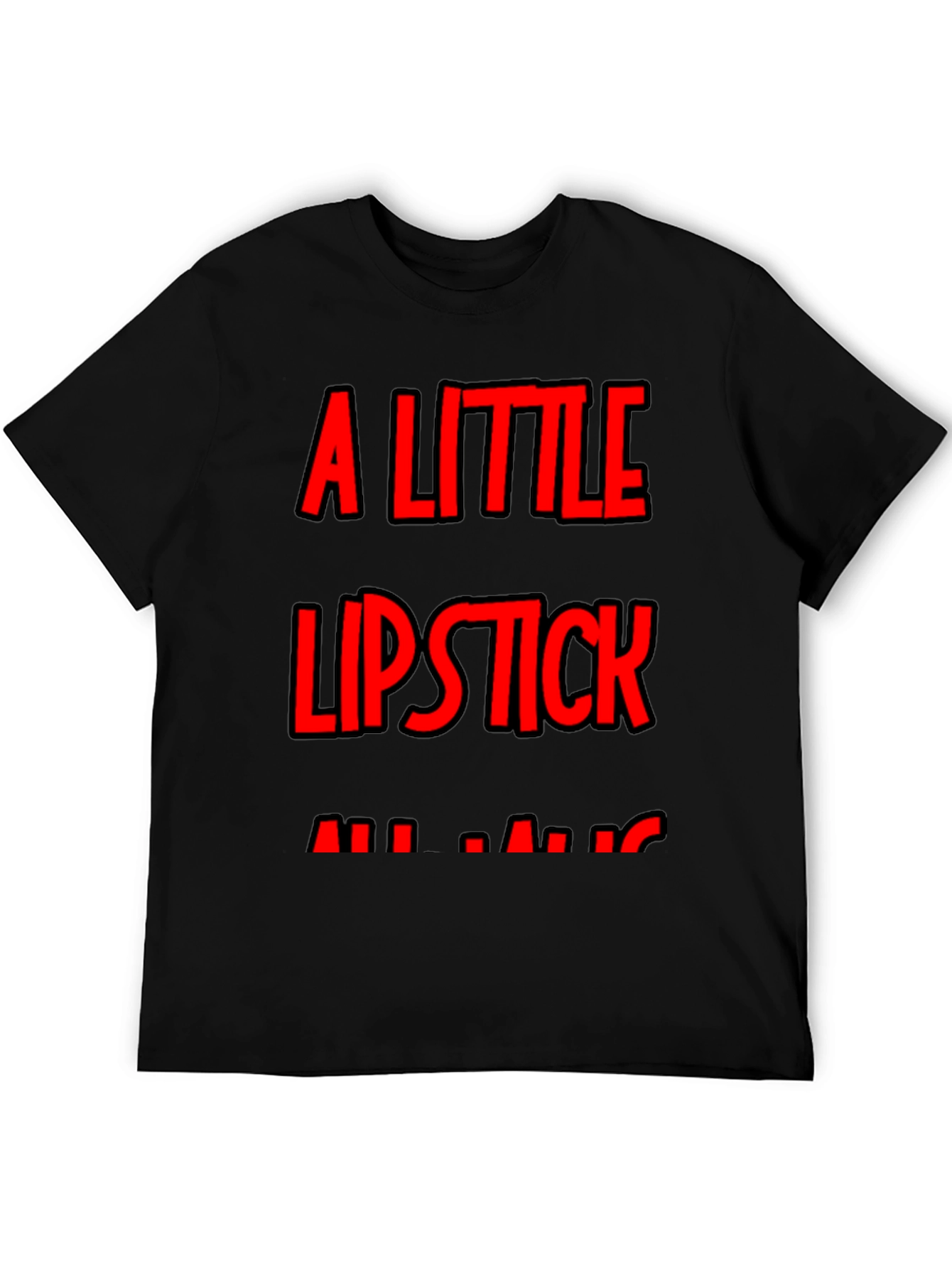 A Little Lipstick Mens Tee - Bold Graphic T-Shirt