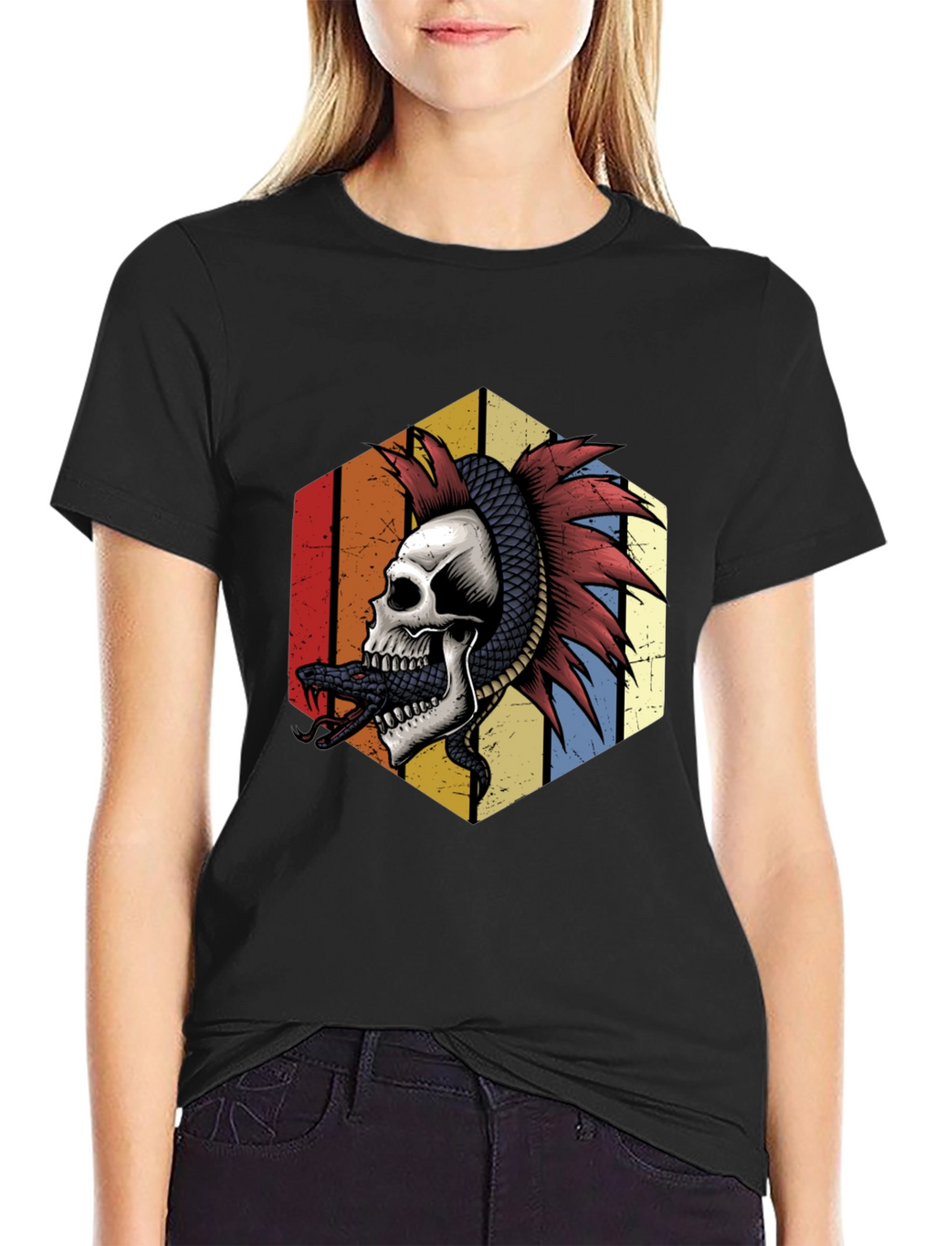 Skull & Snake Graphic Tee