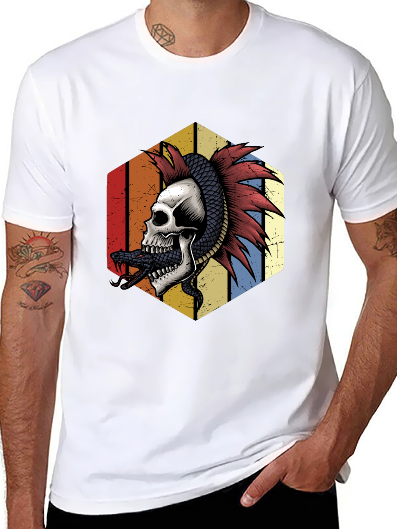 Skull & Snake Graphic Tee