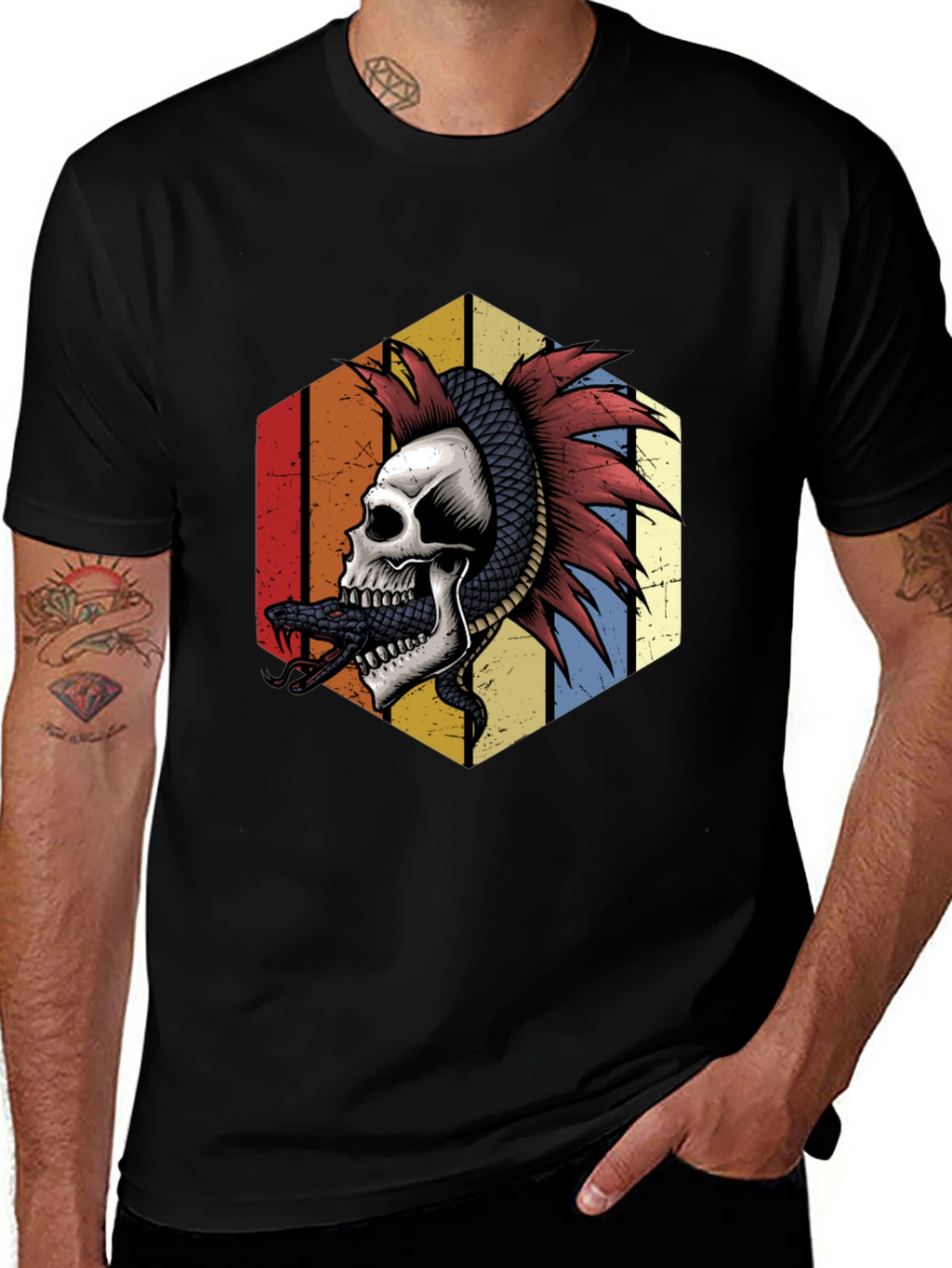 Skull & Snake Graphic Tee