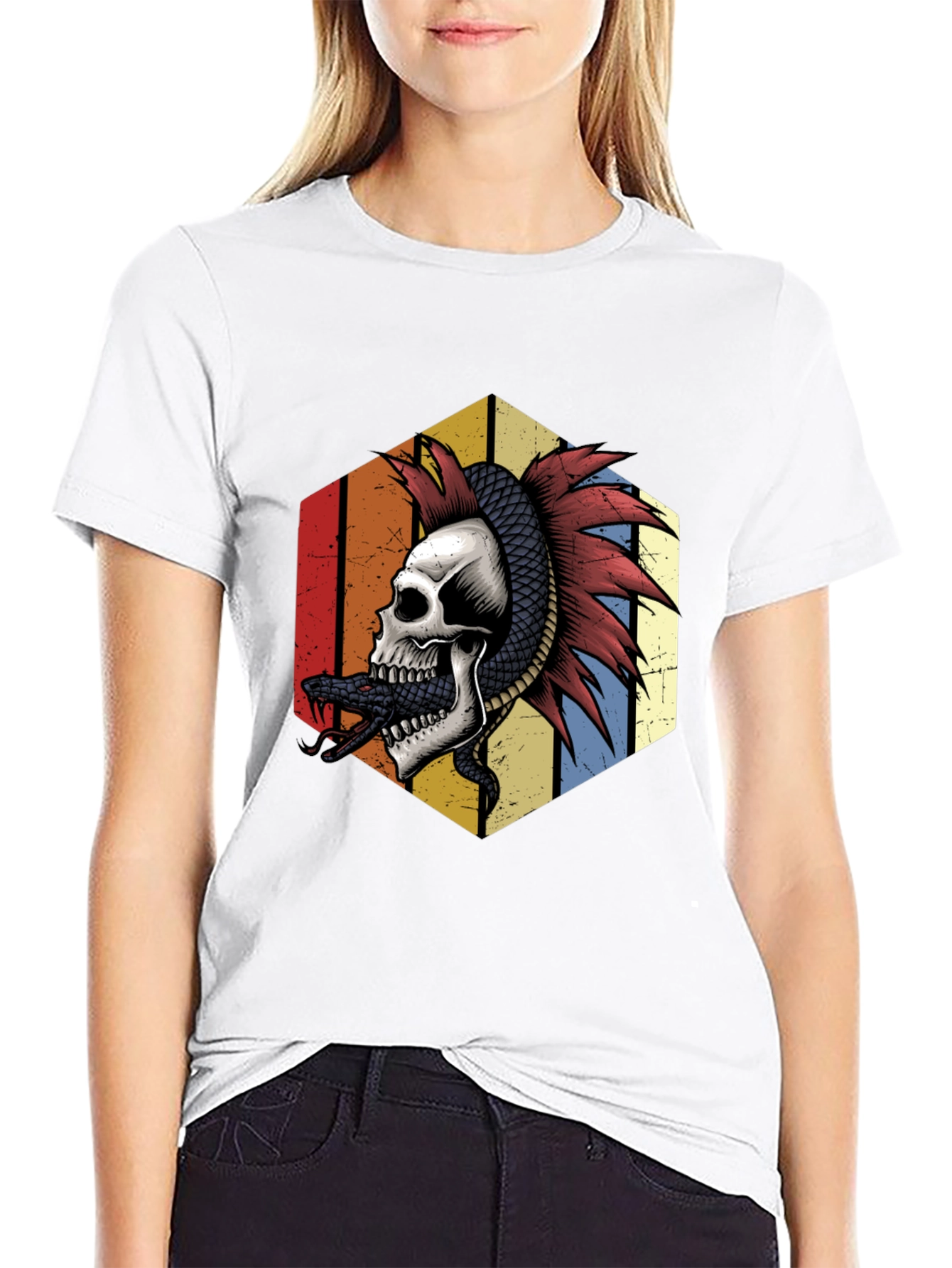 Skull & Snake Graphic Tee