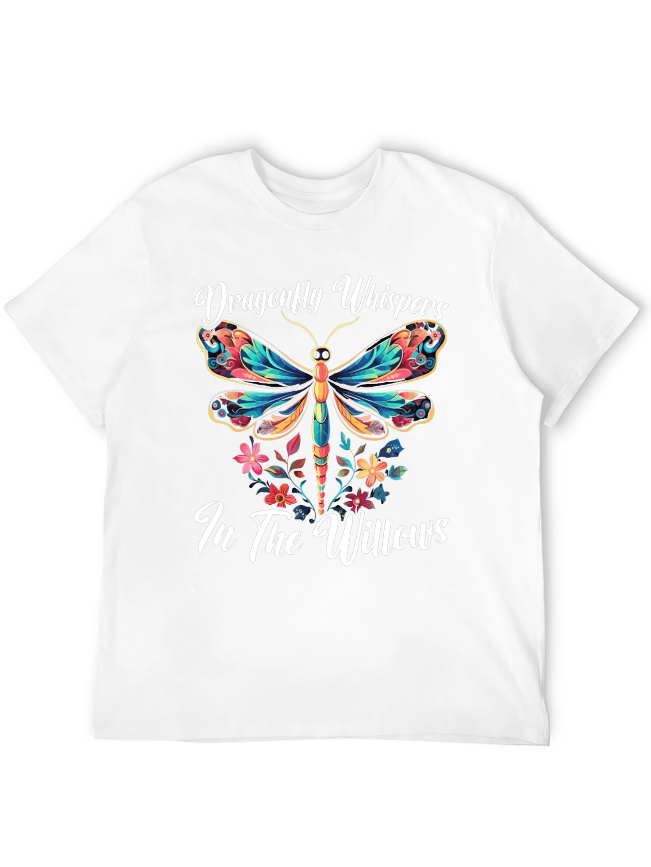 Dragonfly Whispers T-Shirt Nature Willow Tee