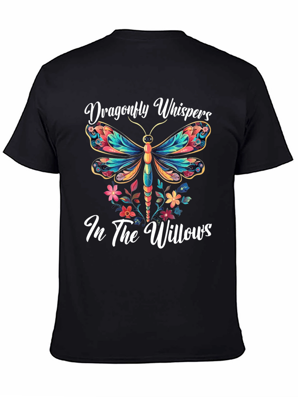 Dragonfly Whispers T-Shirt Nature Willow Tee