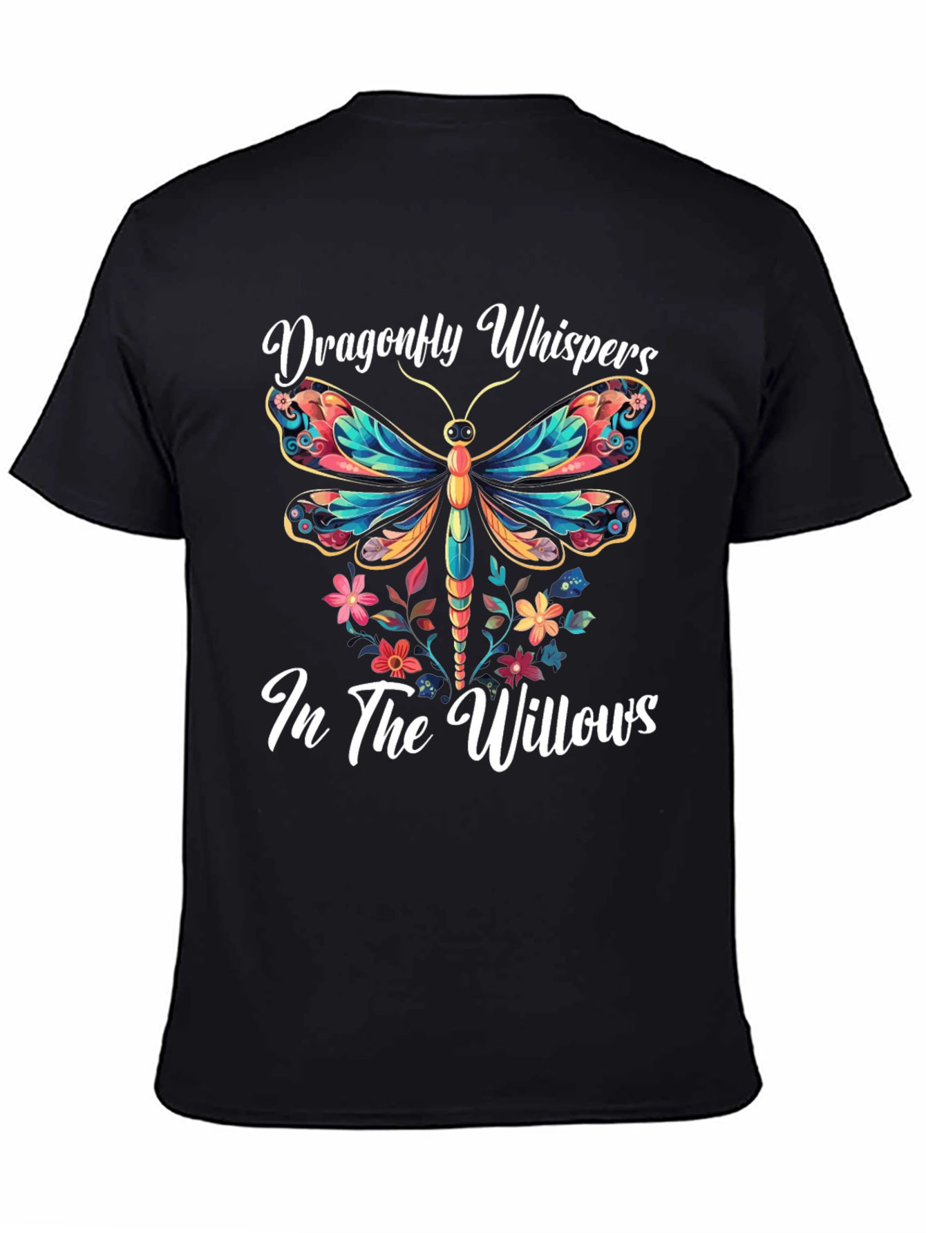 Dragonfly Whispers T-Shirt Nature Willow Tee