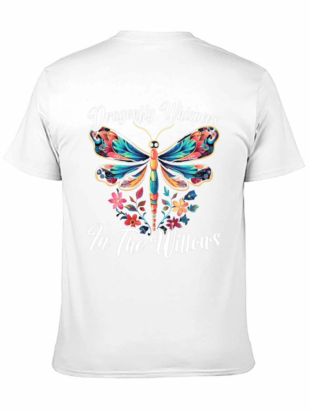 Dragonfly Whispers T-Shirt Nature Willow Tee