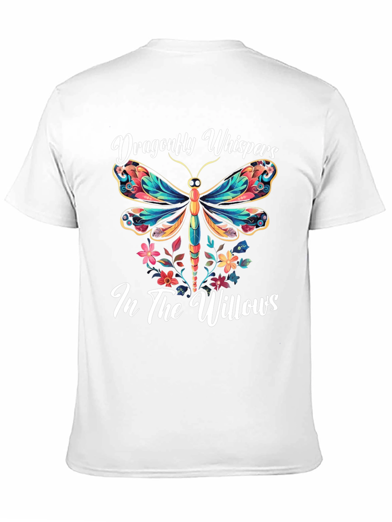 Dragonfly Whispers T-Shirt Nature Willow Tee