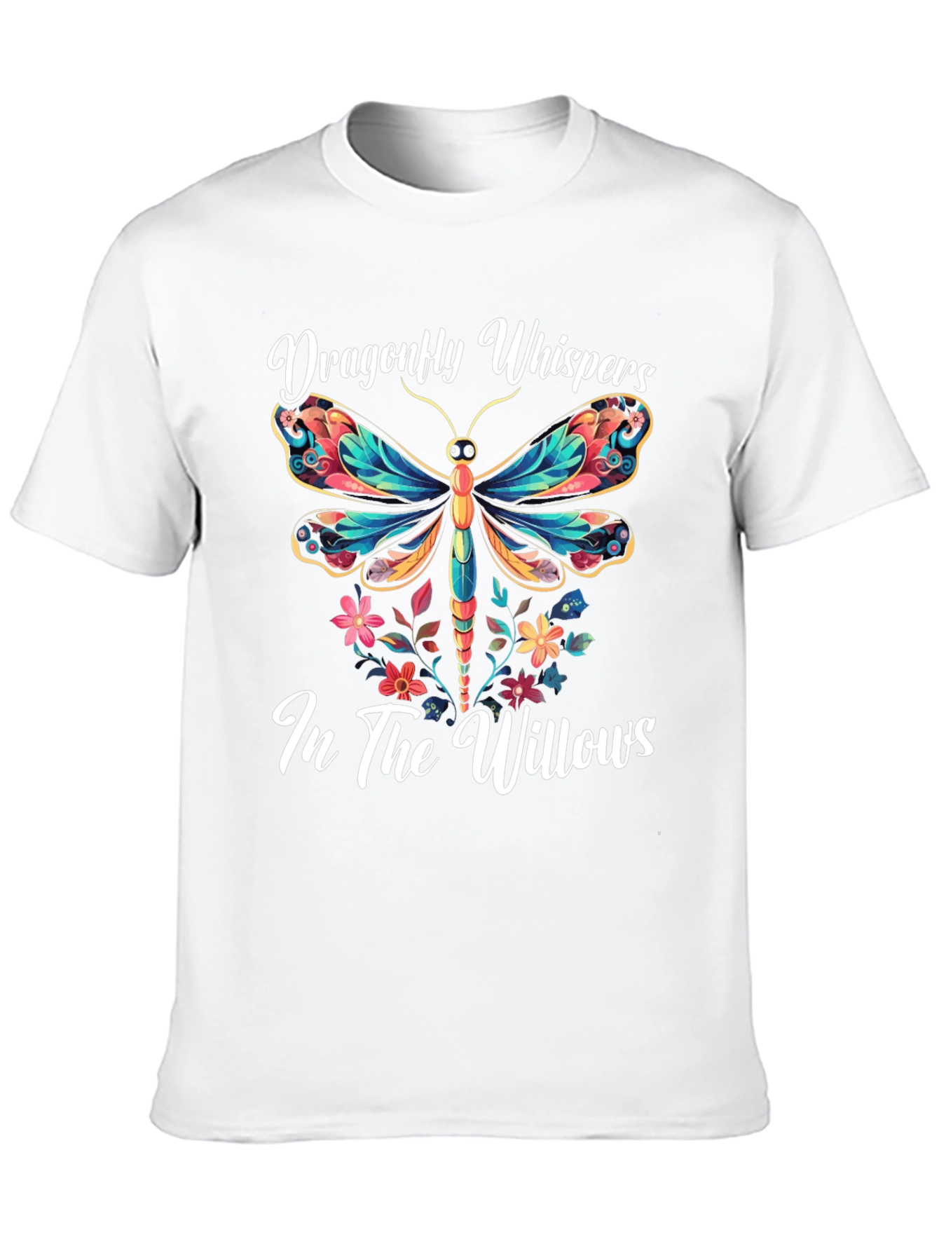 Dragonfly Whispers T-Shirt Nature Willow Tee