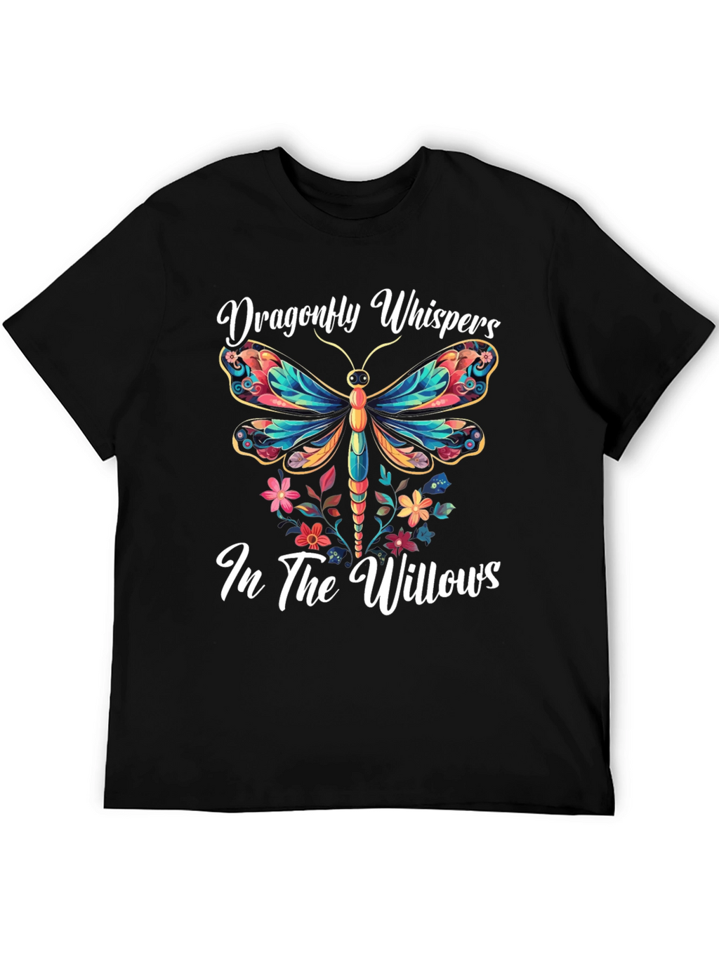 Dragonfly Whispers T-Shirt Nature Willow Tee