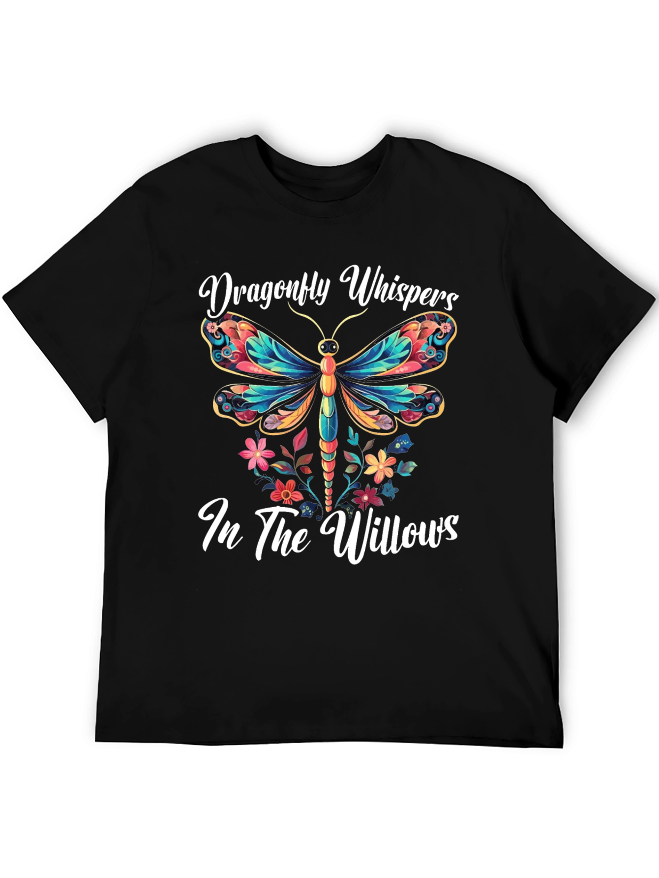 Dragonfly Whispers T-Shirt Nature Willow Tee