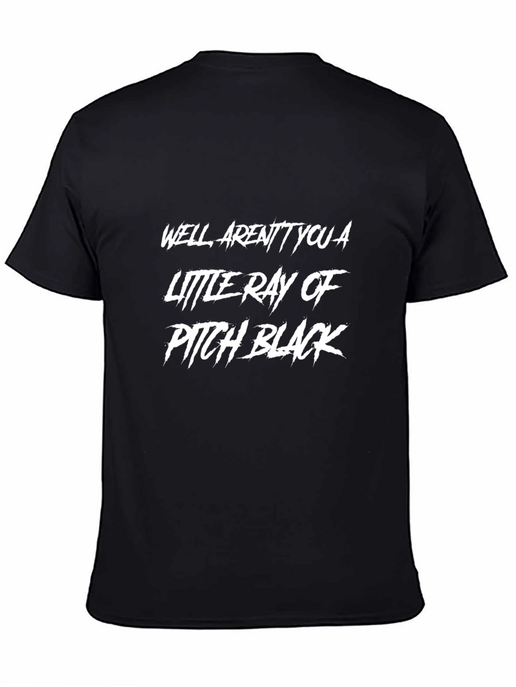 Humorous Graphic Tee - Pitch Black